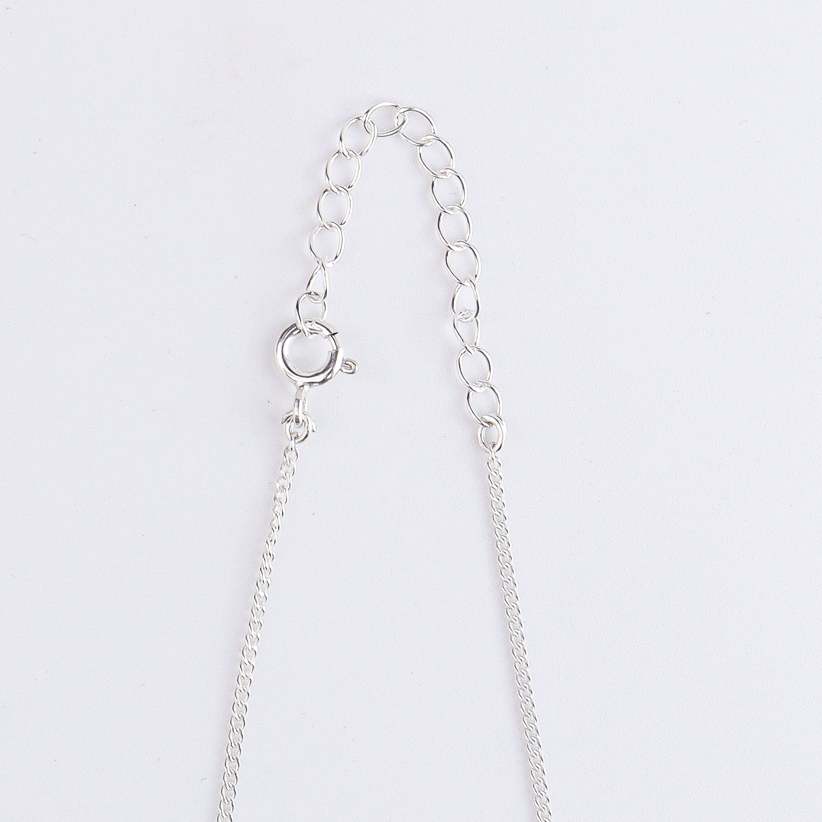 Multicolor Jade Silver Chain Mangalsutra (Project Handmade)