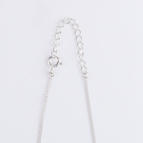 Multicolor Jade Silver Chain Mangalsutra (Project Handmade)