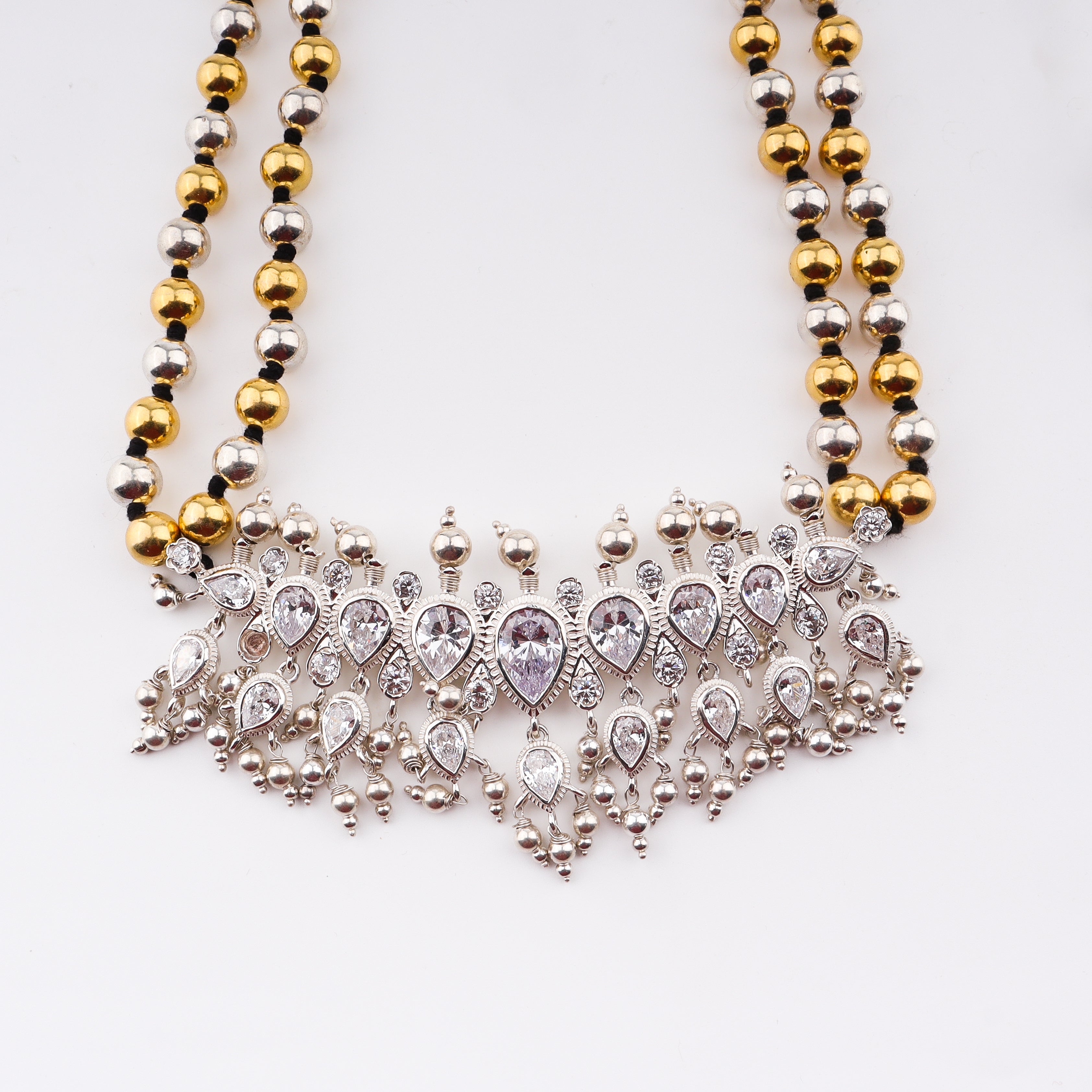 Swarna Rajat Dual Tone Silver Tanmani