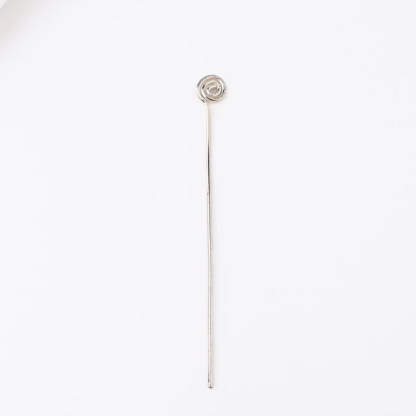 Silver Flower Hairpin