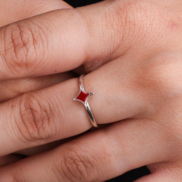 Star Enamel Ring