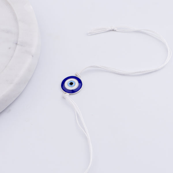 Evil Eye Silver Rakhi