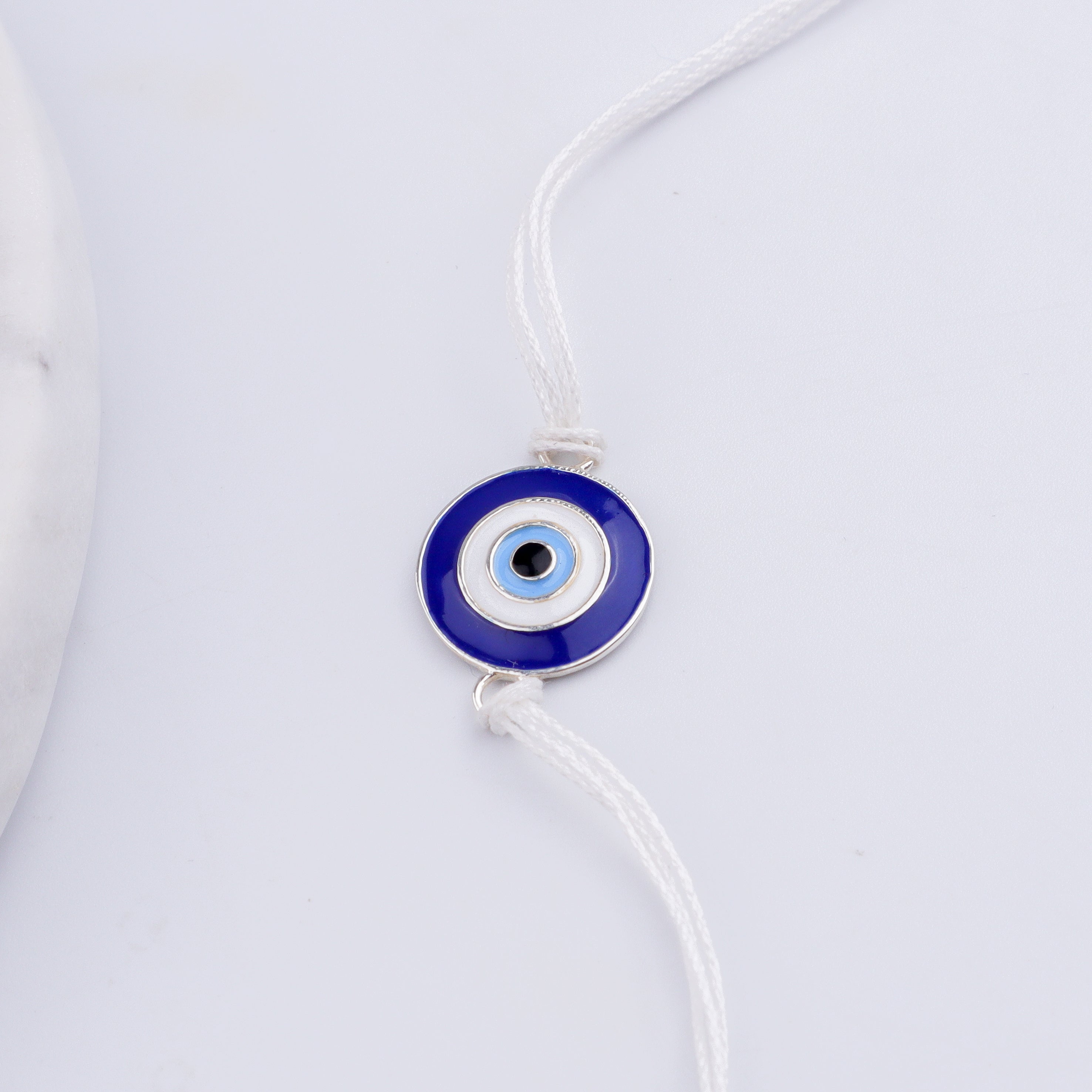 Evil Eye Silver Rakhi