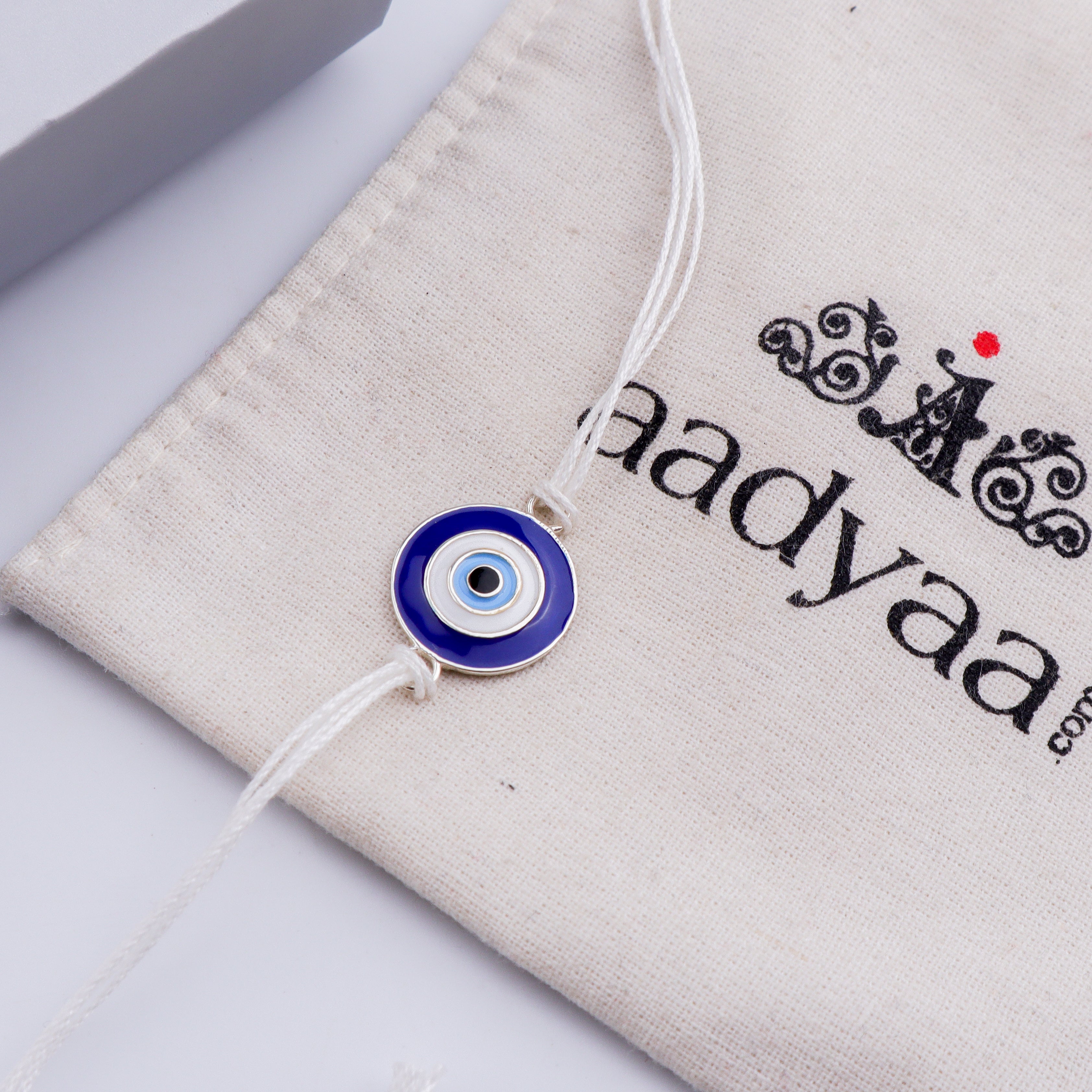 Evil Eye Silver Rakhi