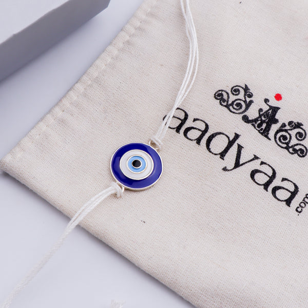 Evil Eye Silver Rakhi