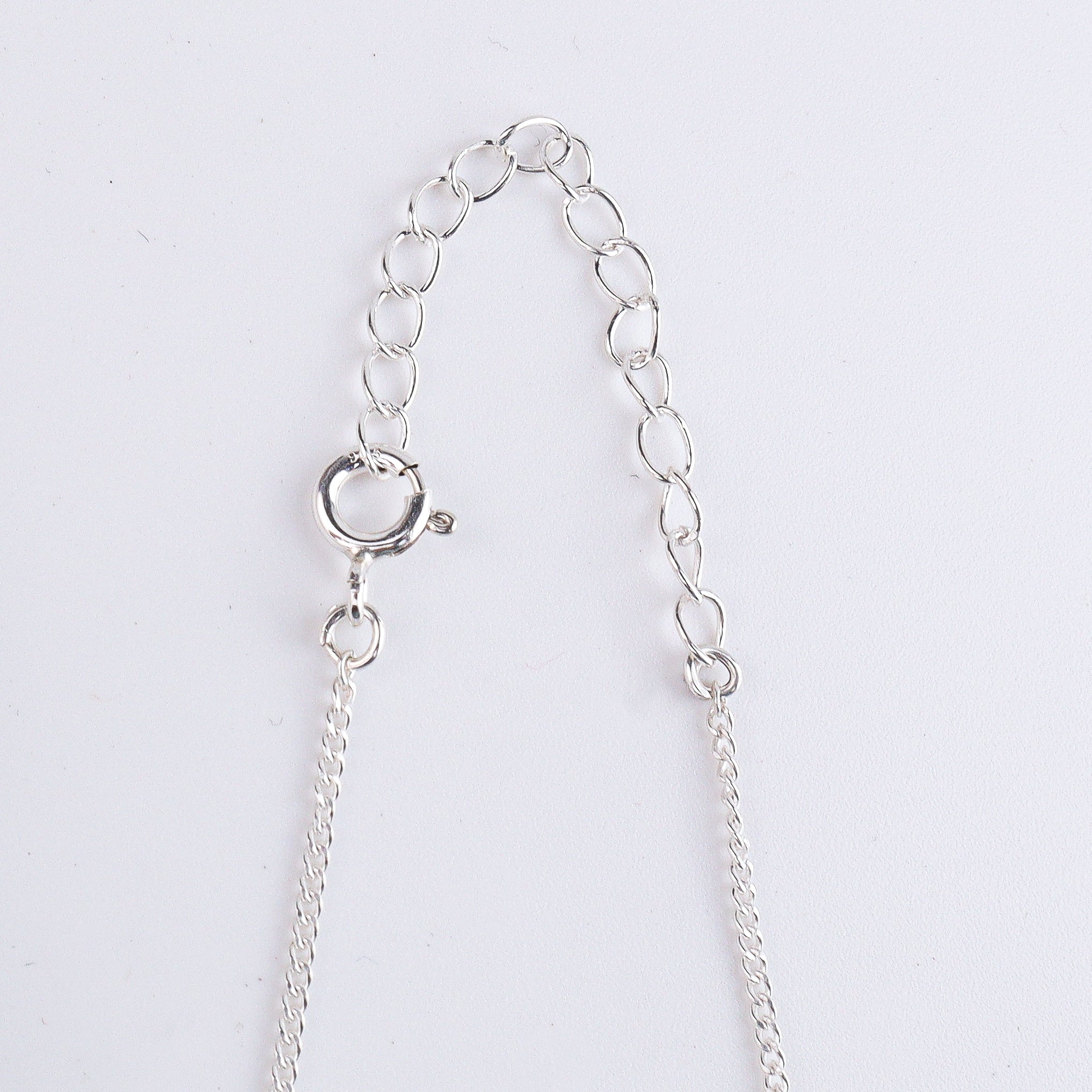 Carnelian & Black Spinel Silver Chain Mangalsutra (Project Handmade)