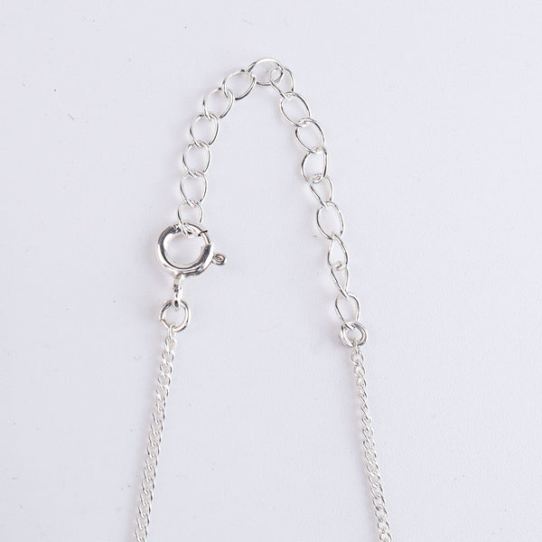 Carnelian & Black Spinel Silver Chain Mangalsutra (Project Handmade)