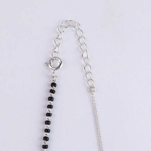 Half & Half Multicolor Bunch Silver Mangalsutra (Project Handmade)