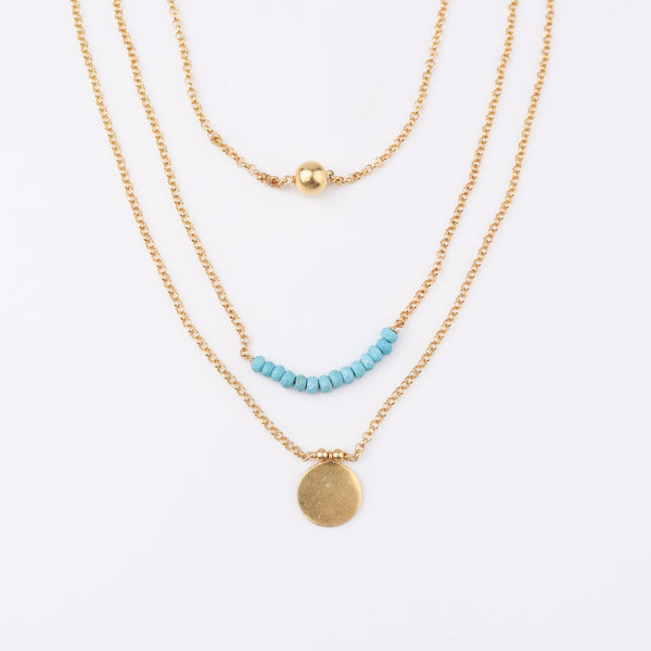 3 in 1 Silver Necklace | 92.5 Silver | 22K Gold Plated