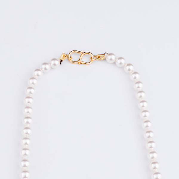Abstract Lotus & Pearl Set | 22K Gold Plated | 92.5 Silver