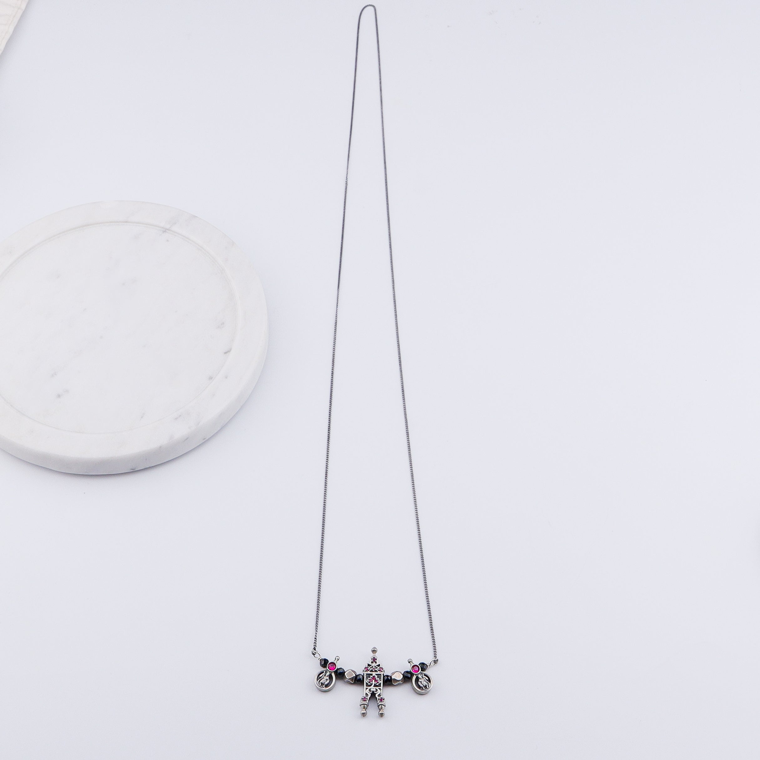 Oxidised Silver Taali Mangalsutra