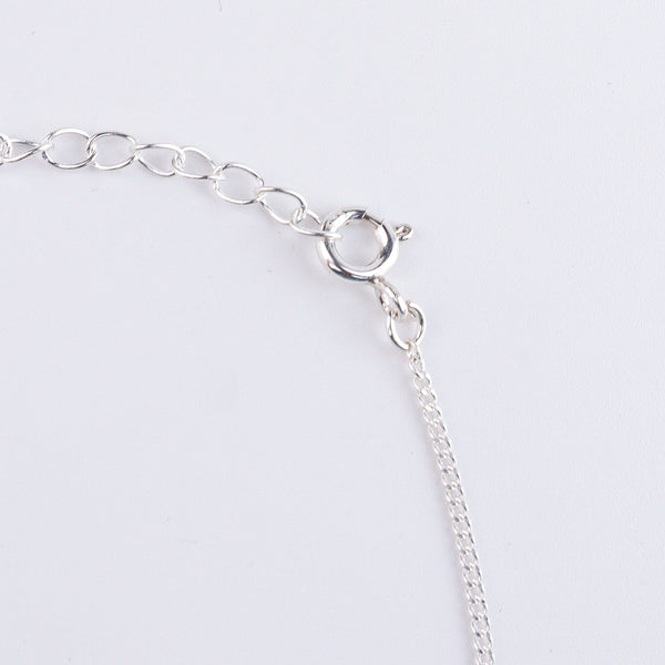 Black Spinel Silver Chain Mangalsutra Bracelet (Project Handmade)