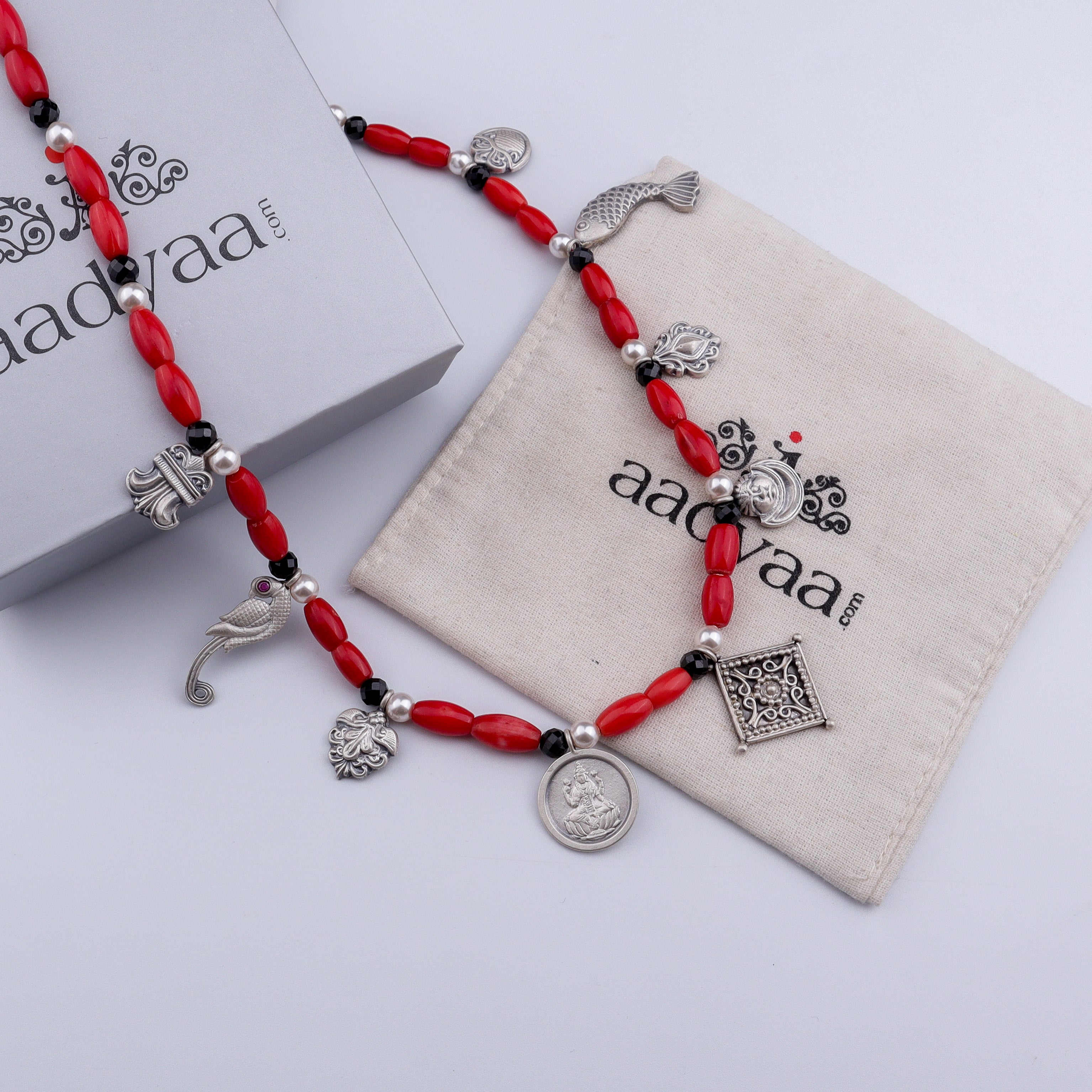 Silver Multicharm Saaj (Made to Order)