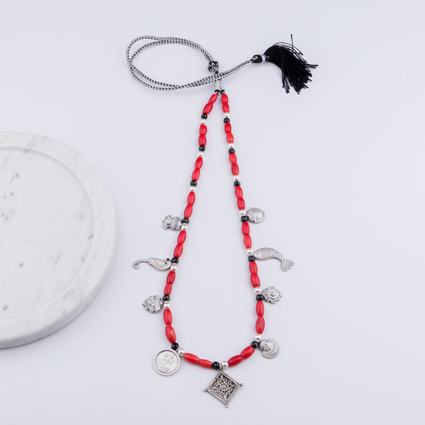 Silver Multicharm Saaj (Made to Order)
