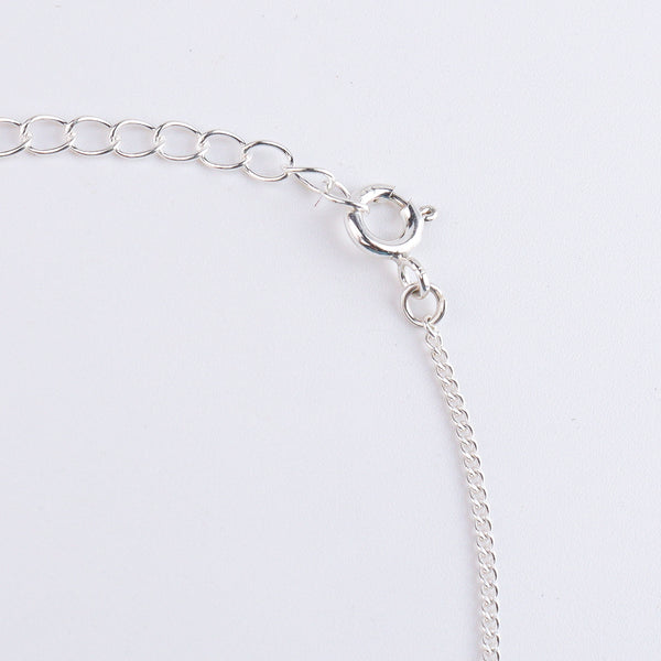 Black Spinel & Pipe Silver Chain Mangalsutra Bracelet (Project Handmade)