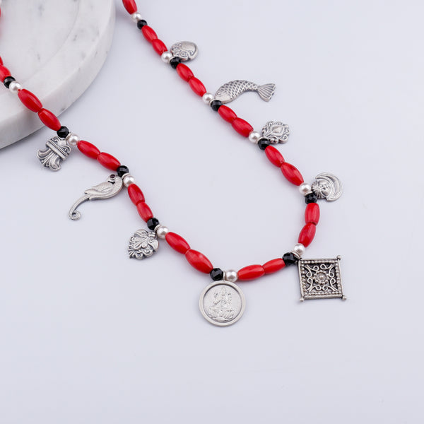 Silver Multicharm Saaj (Made to Order)