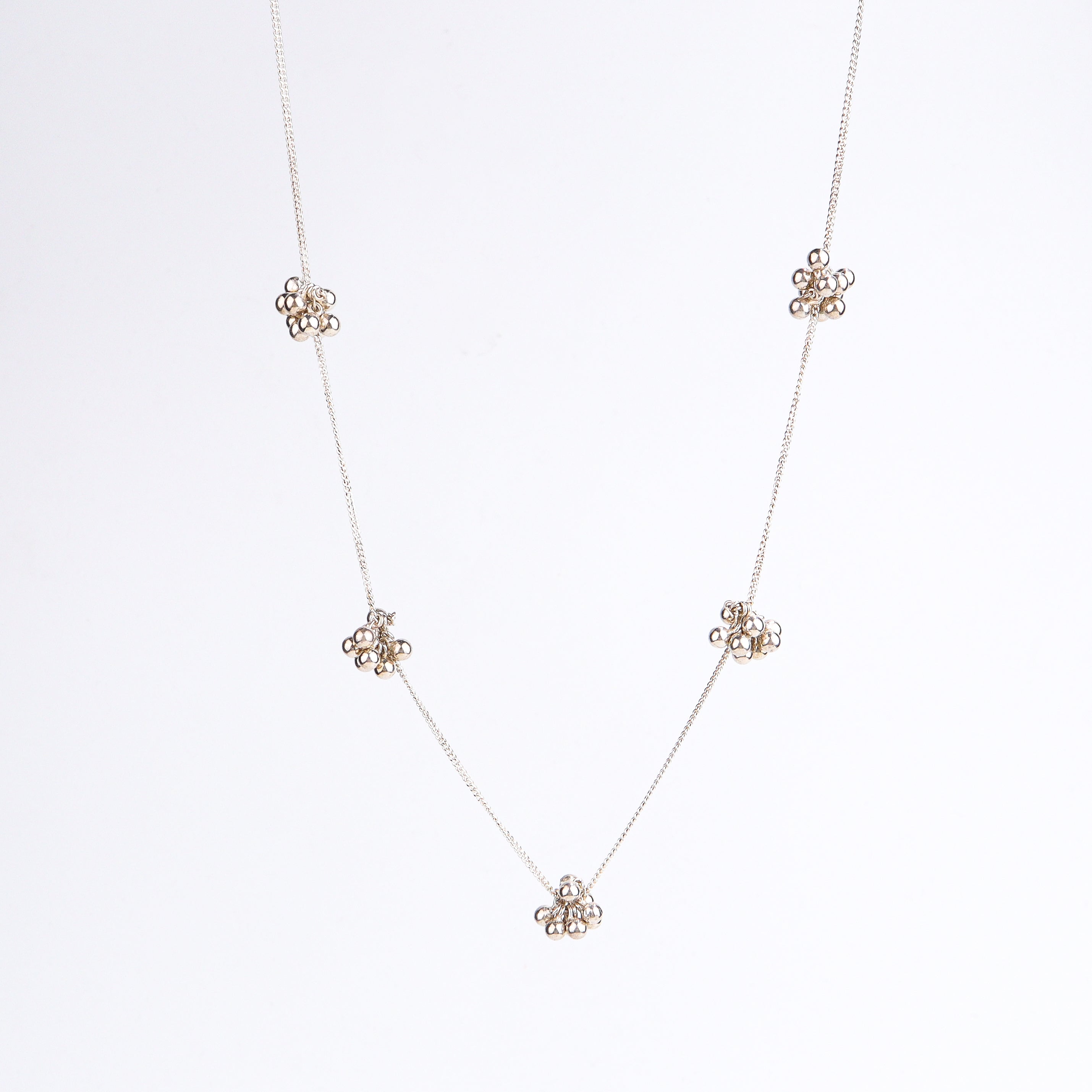 Ghungroo bunch silver chain styled with saree and ethnic outfit