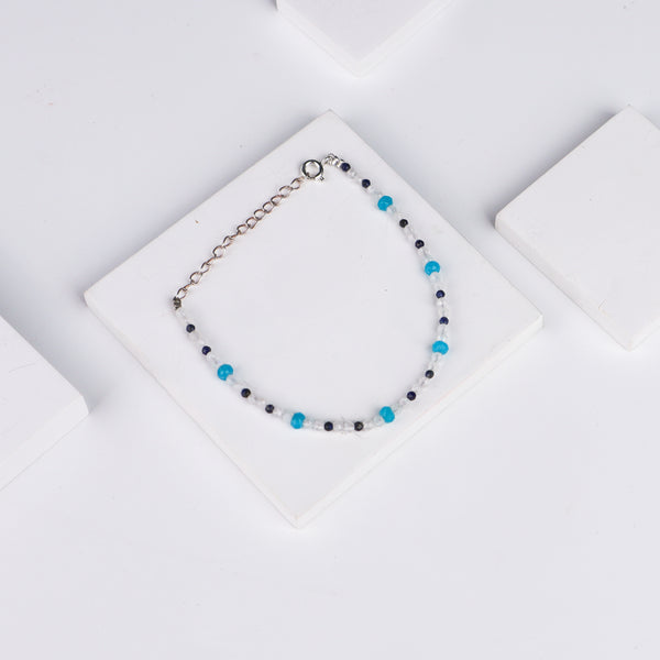 Dainty Silver Evil Eye Bracelet