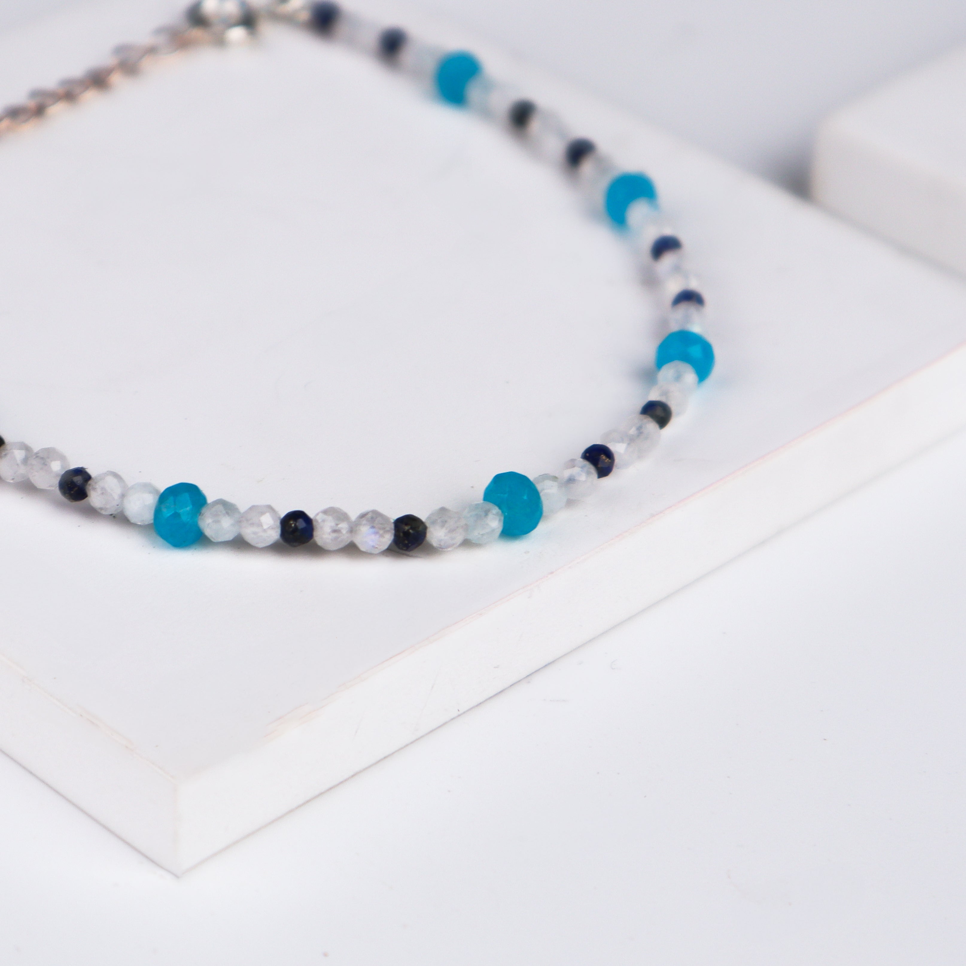 Dainty Silver Evil Eye Bracelet
