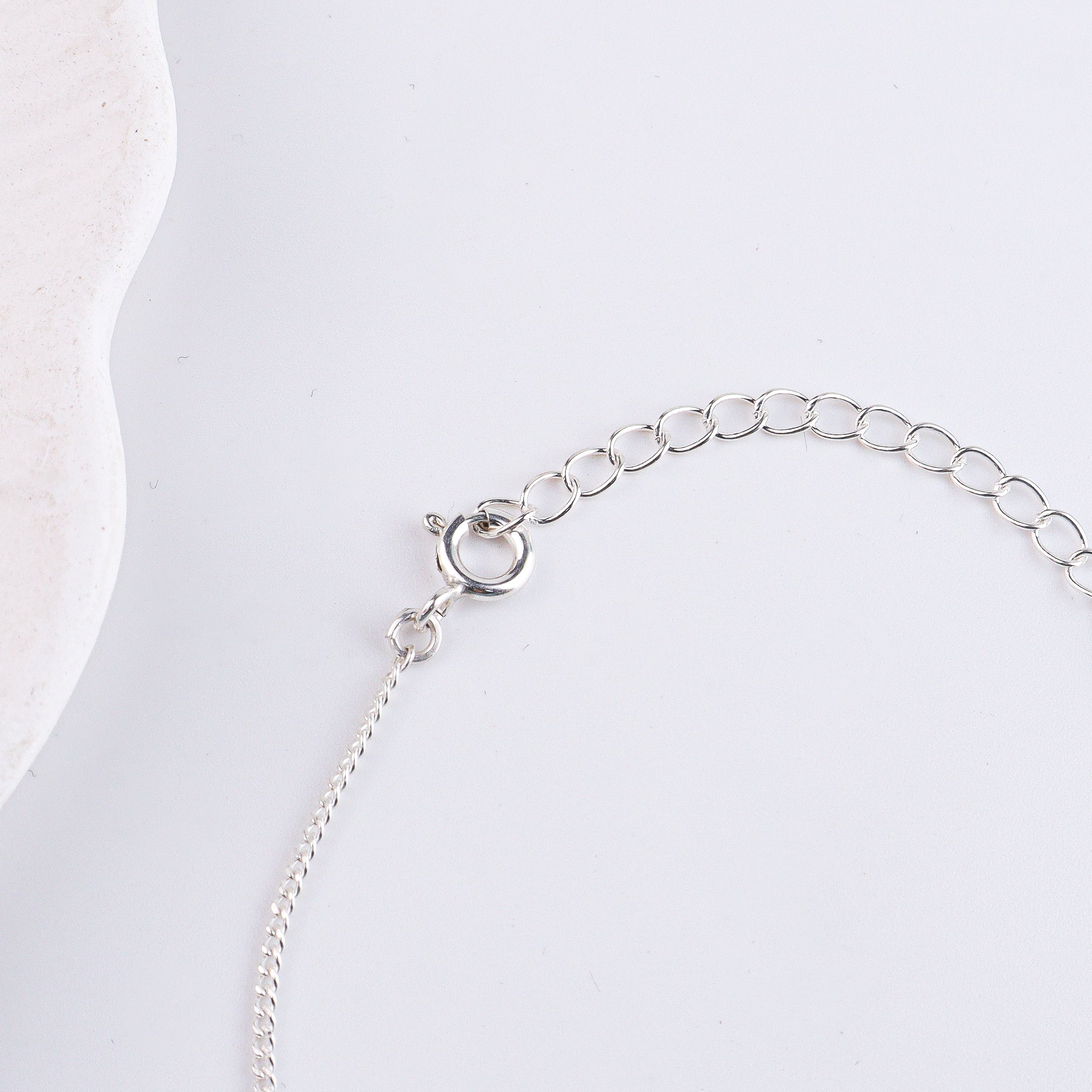 Black Spinel Silver Chain Mangalsutra Bracelet (Project Handmade)