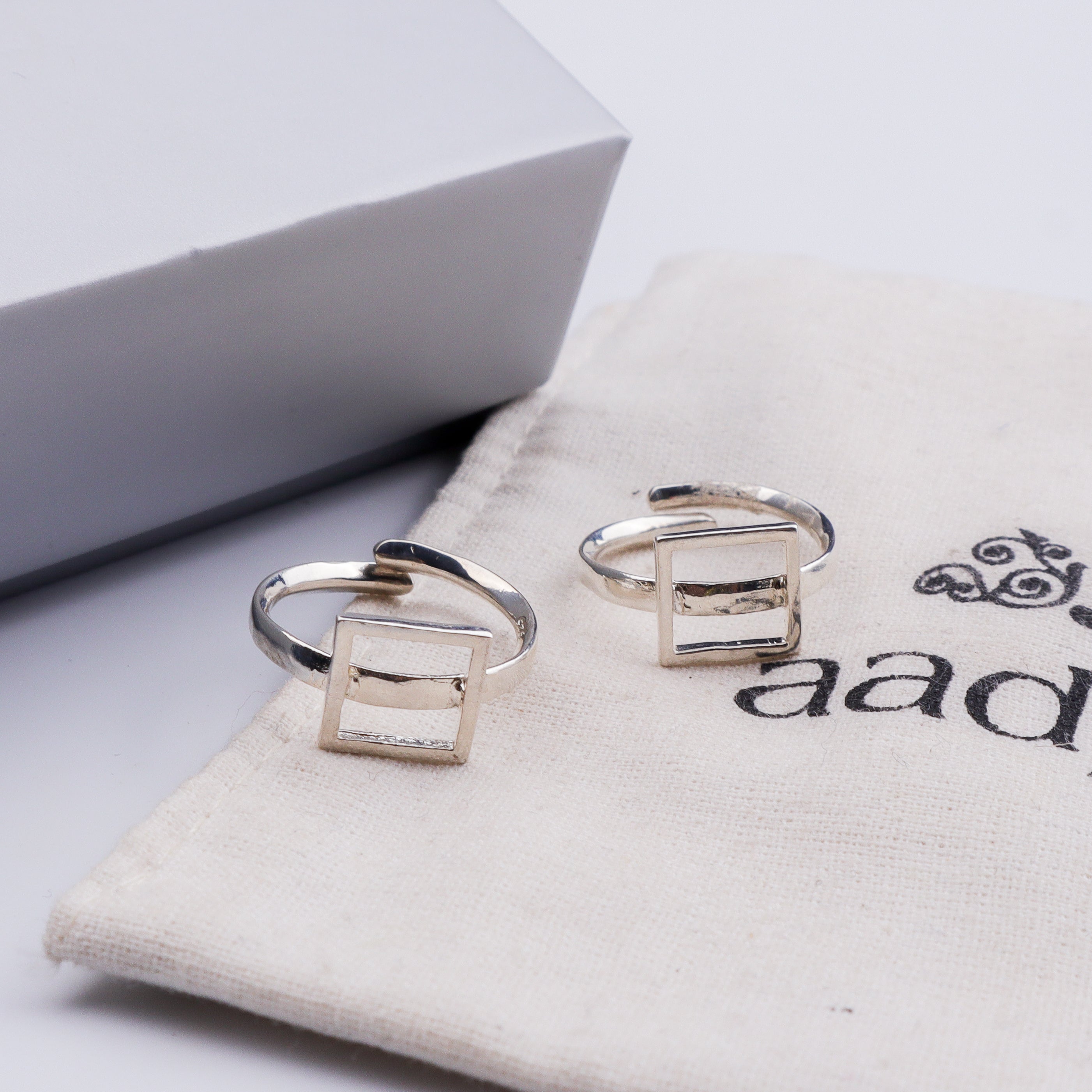 Silver Square Toering