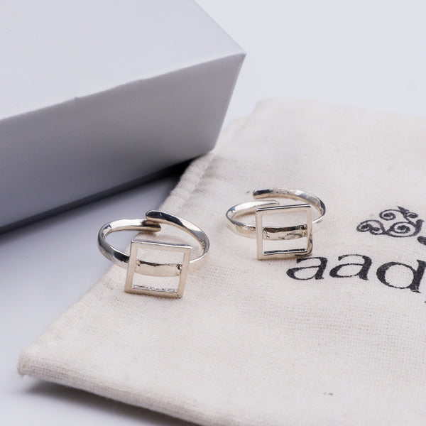 Silver Square Toering