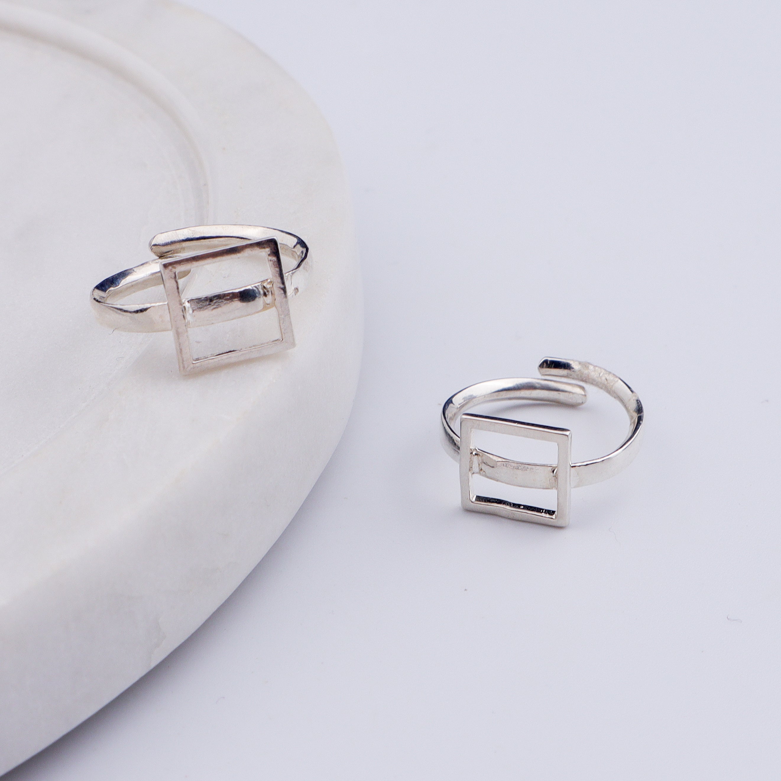 Silver Square Toering