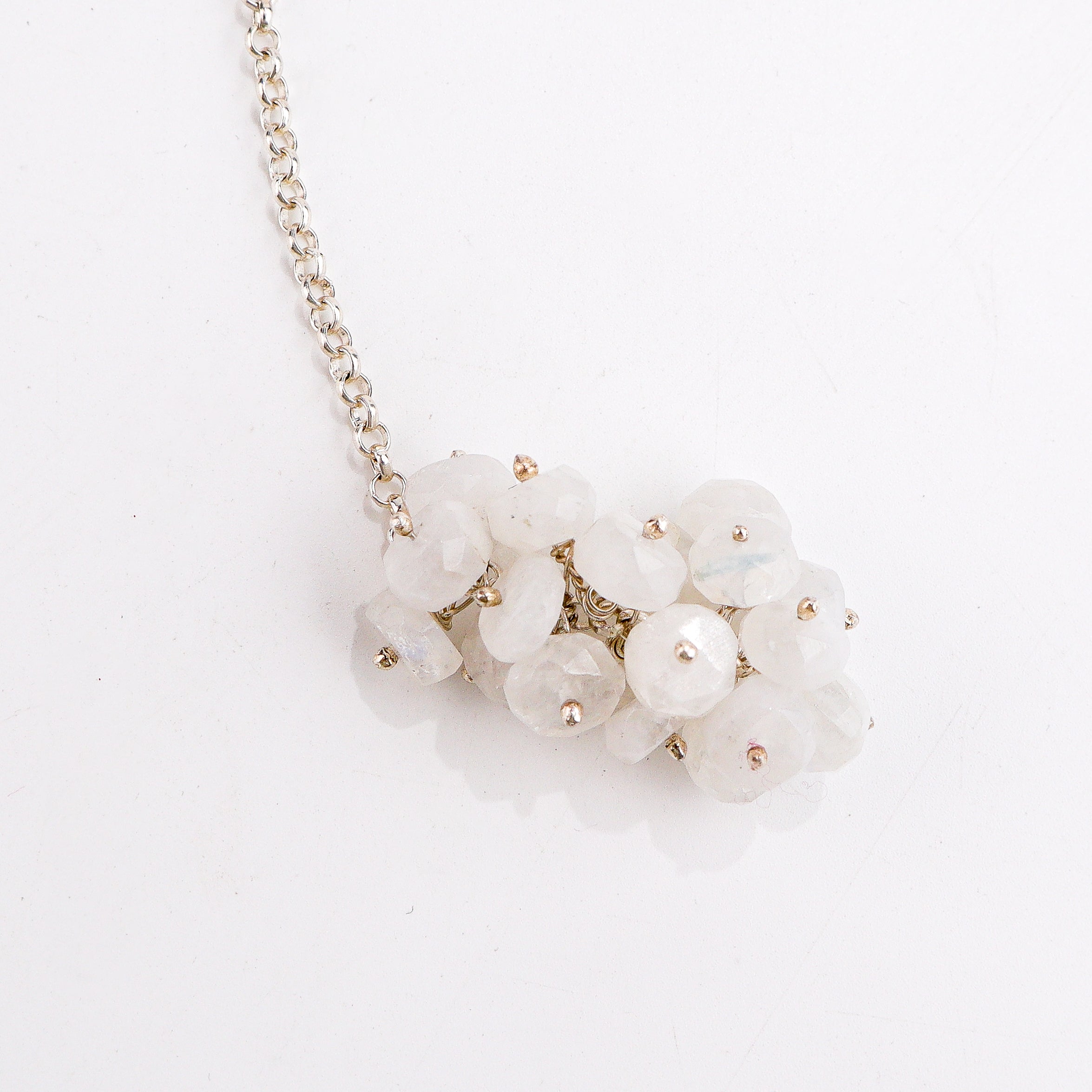 Ruby crystal tie and wear necklace styled with saree and evening outfit