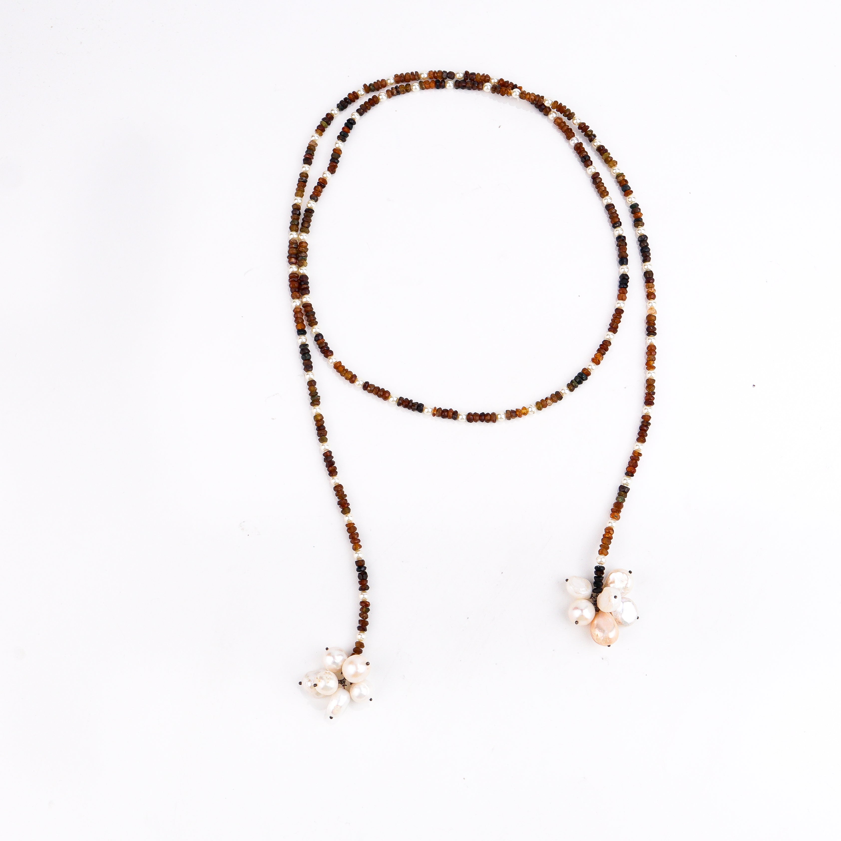 adjustable silver tie and wear necklace