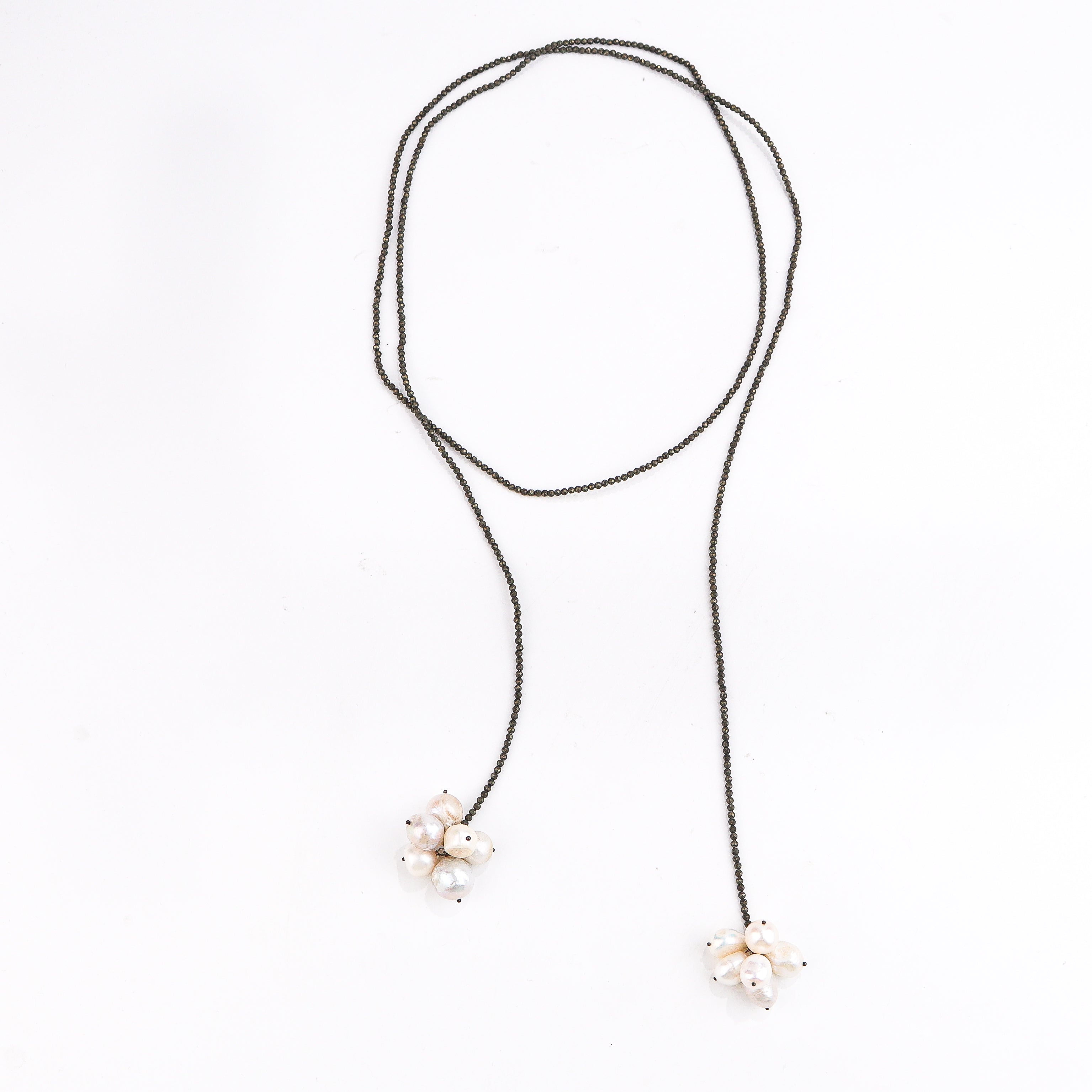 pearl drop clusters and handcrafted finish