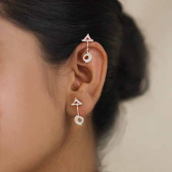 Silver Sunrise Bugadi (Clip on)