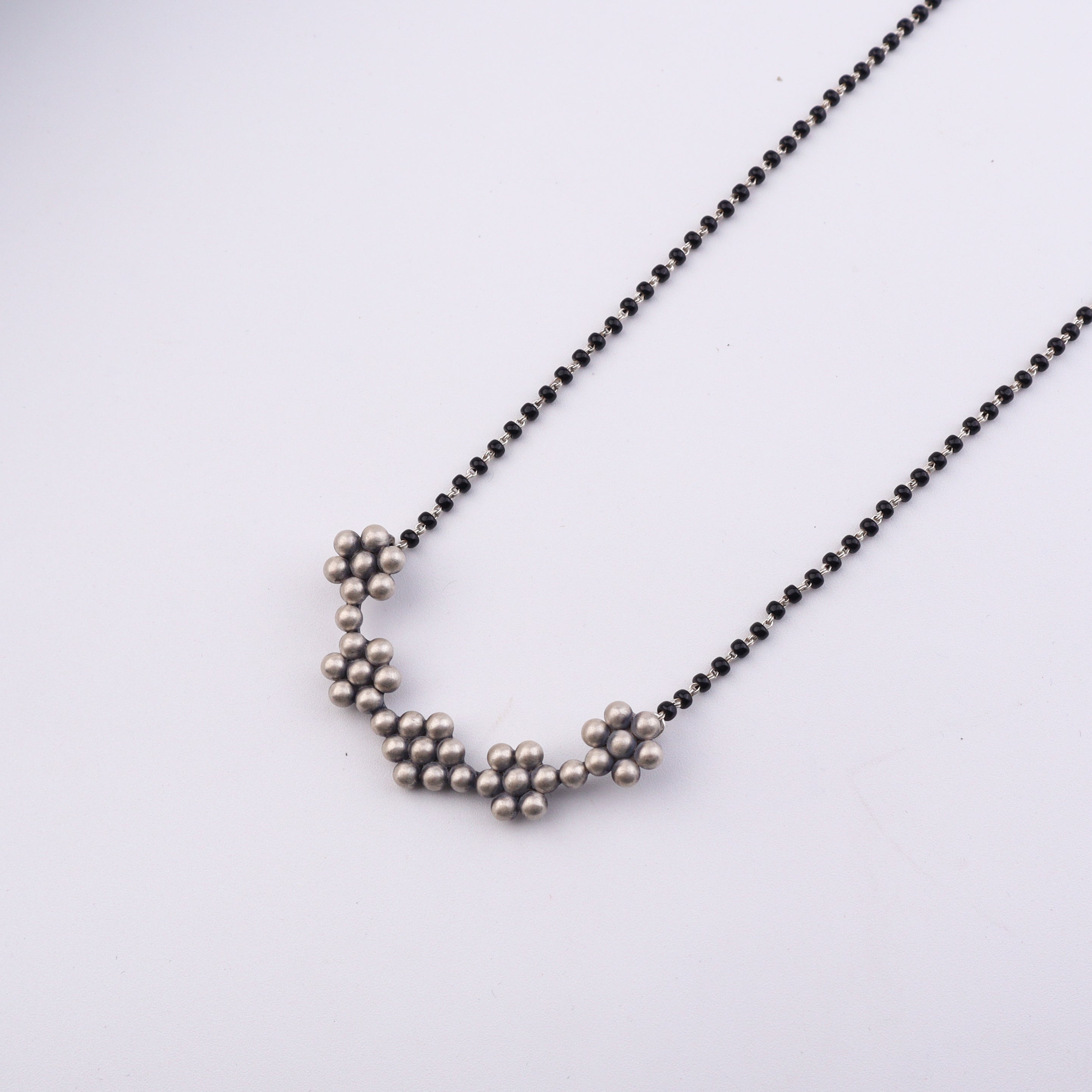 Silver 5 Kudi Mangalsutra Set