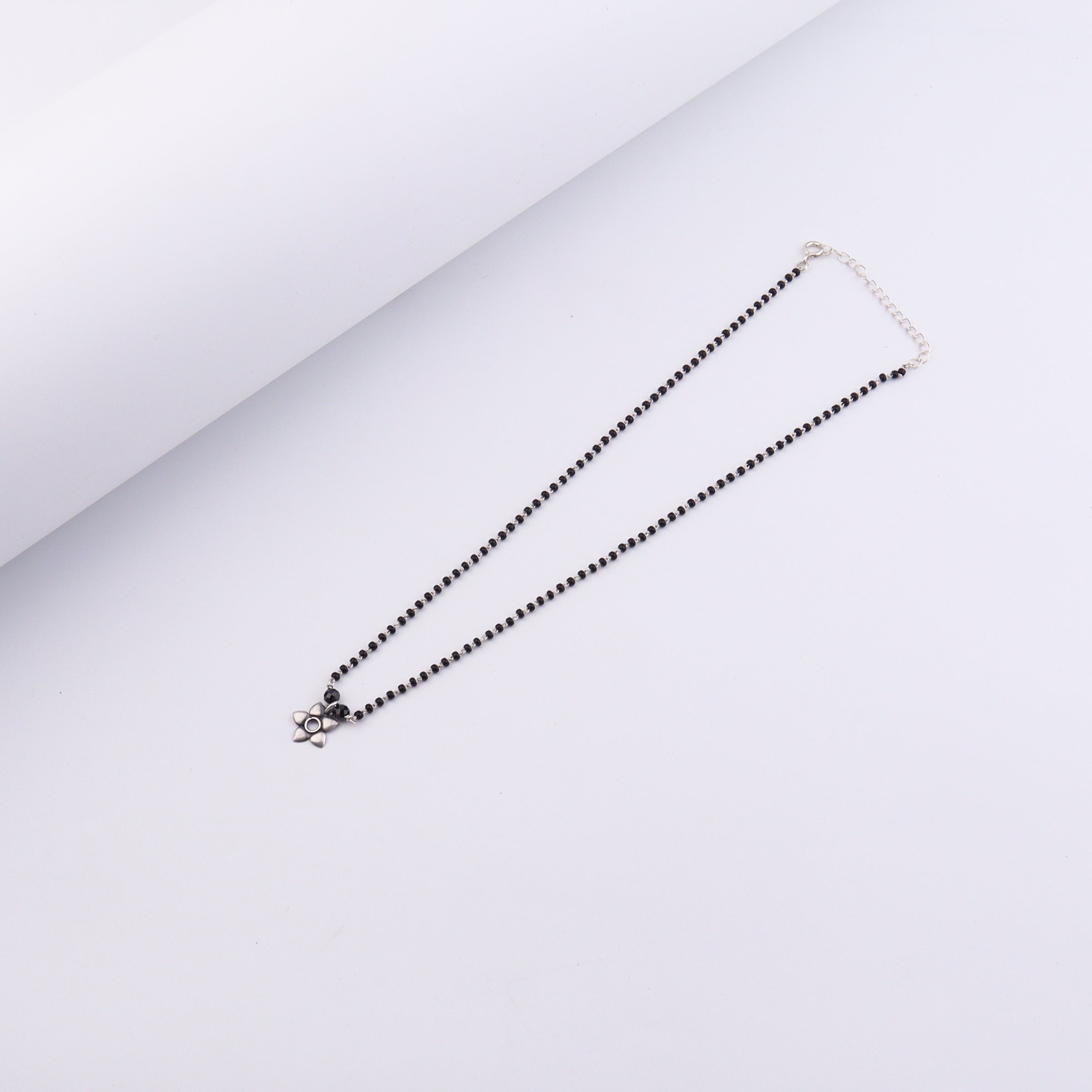 Silver Charm Mangalsutra : Flower