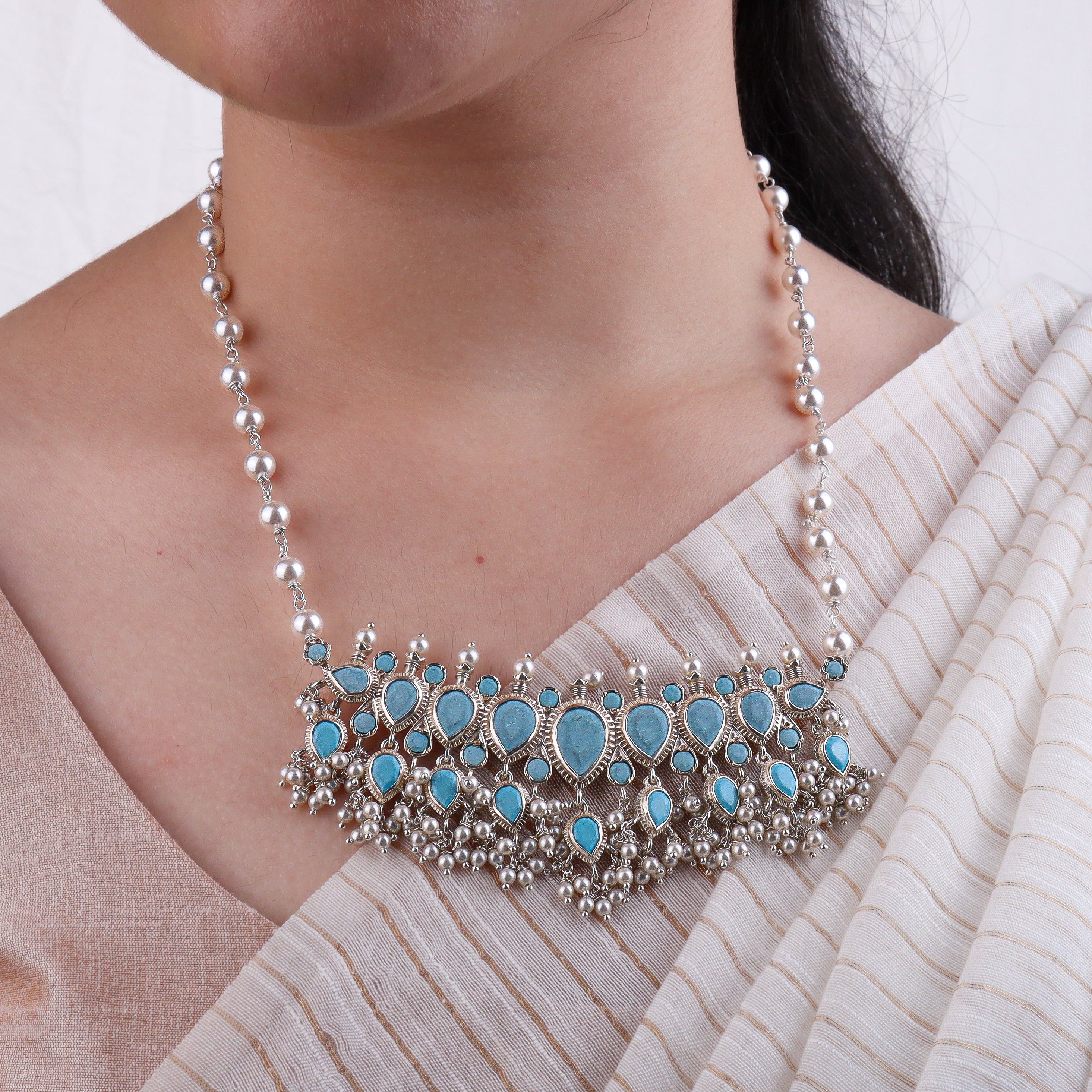 Turquoise Tanmani Set
