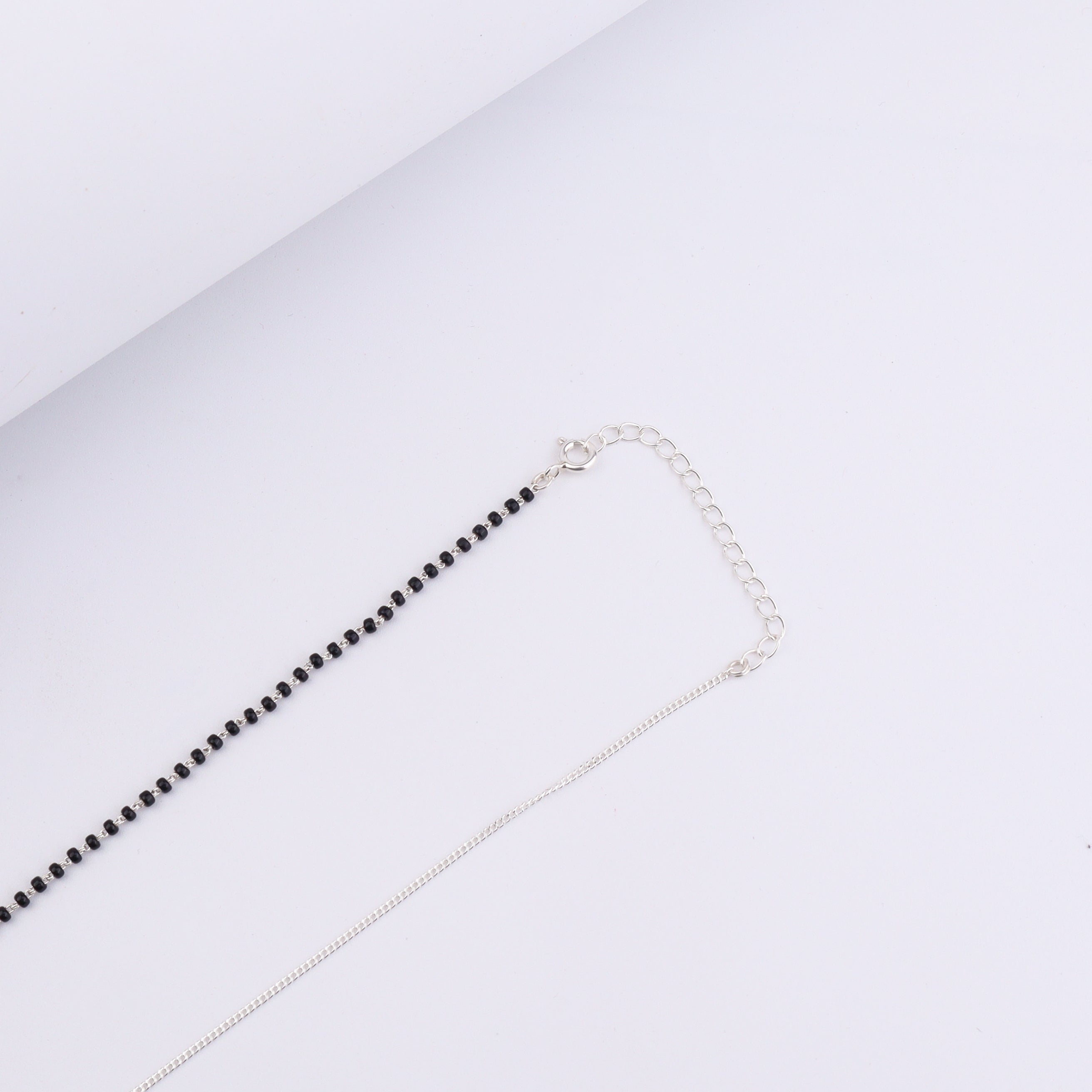 wear Half & Half Pearl Mangalsutra with saree