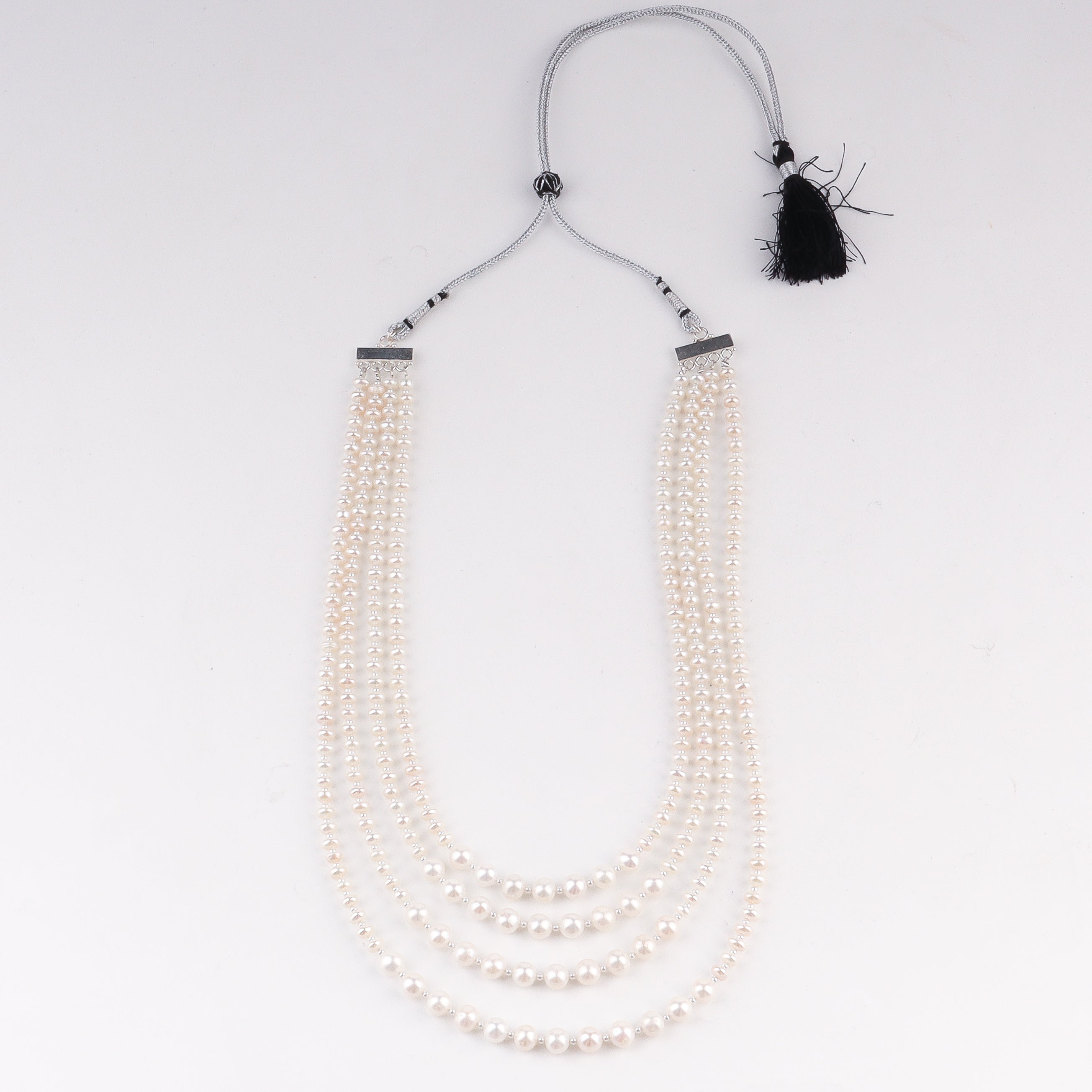 Luxe Necklace - Layered Fresh Water Pearls