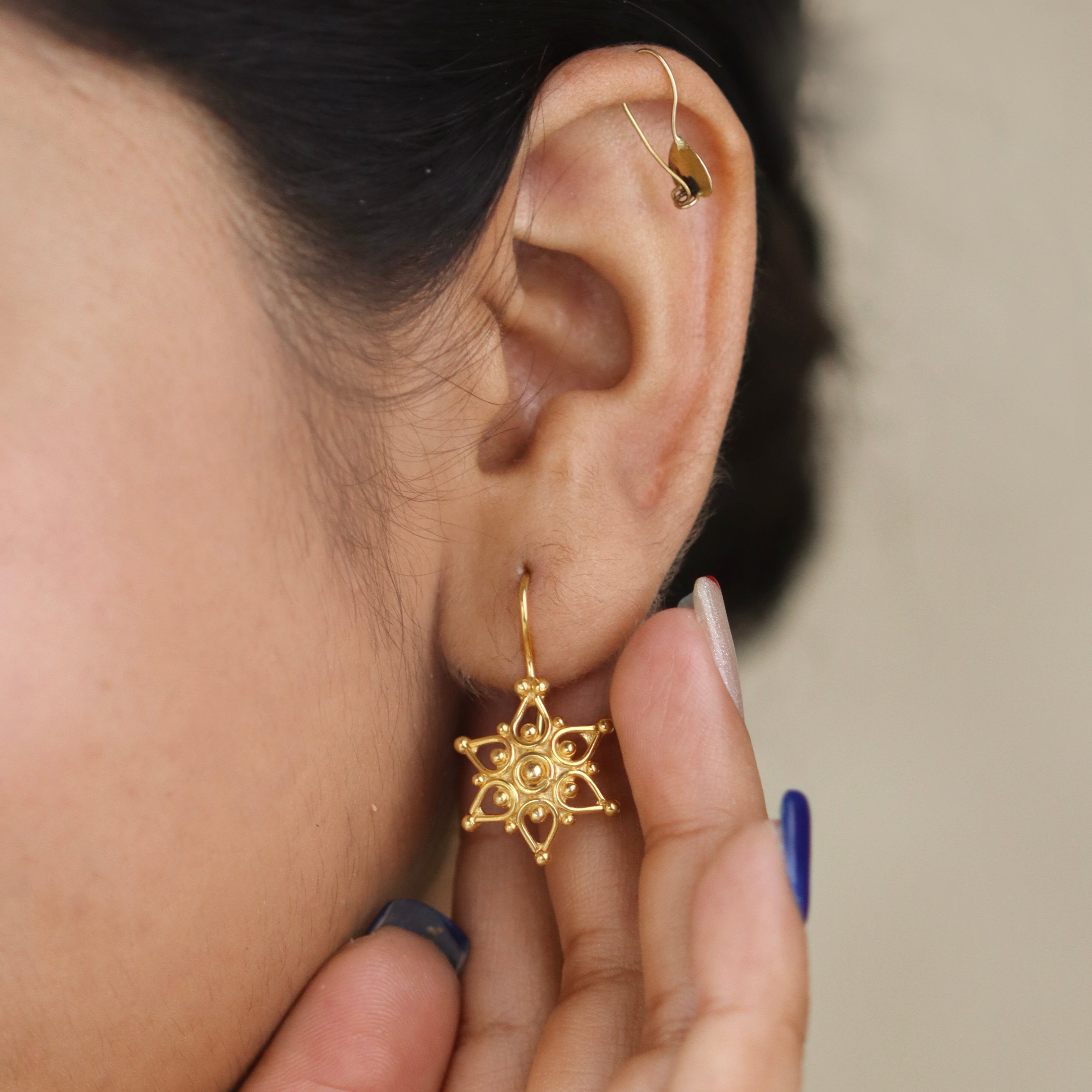 Delicate Drops Set |  92.5 Silver | 22K Gold Plated