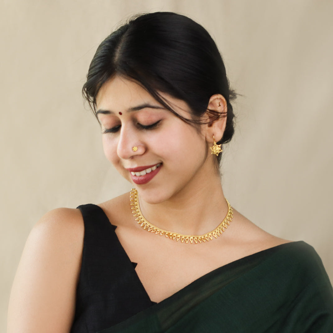 Delicate Drops Set |  92.5 Silver | 22K Gold Plated