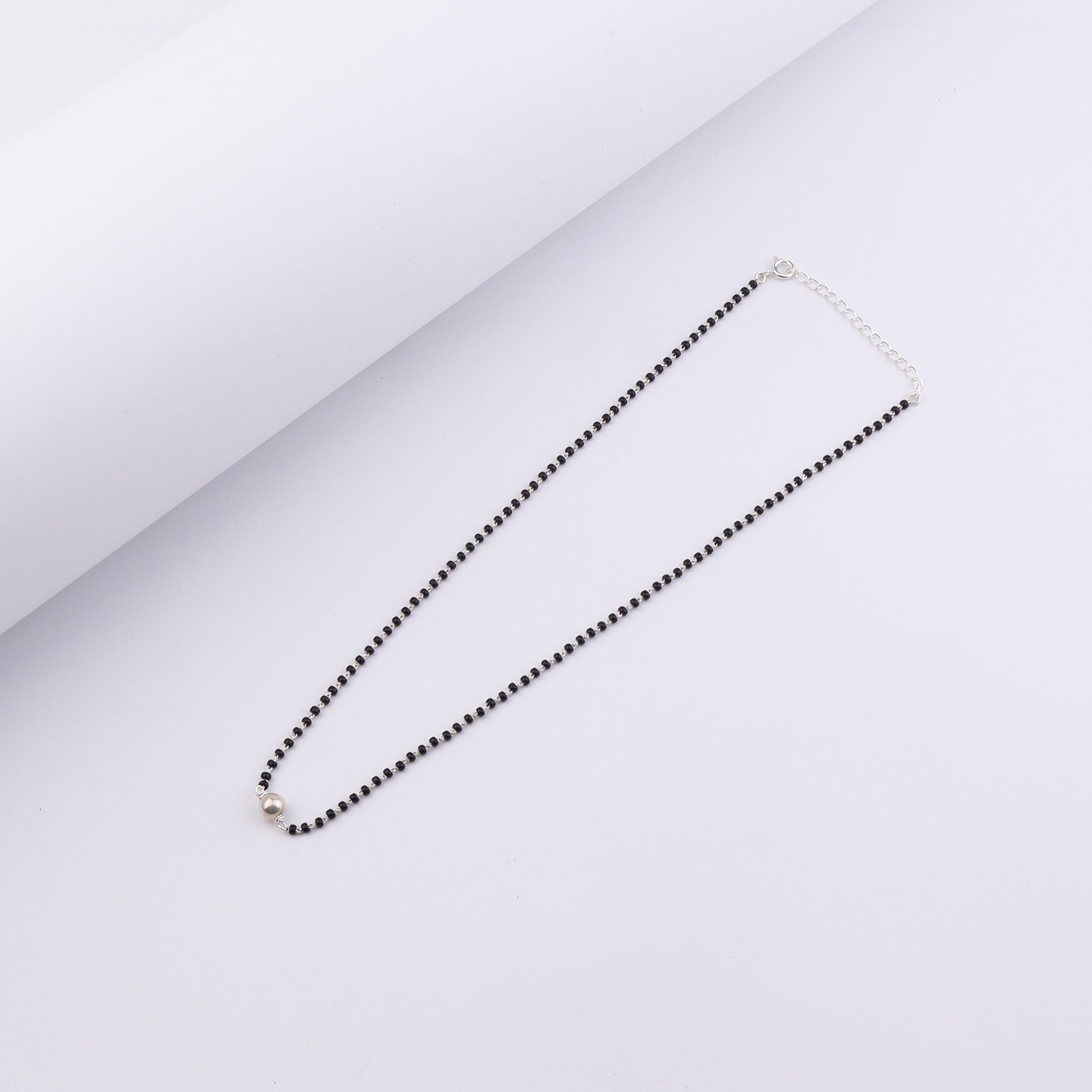 wear Classic Sarmanee Mangalsutra One Bead with saree