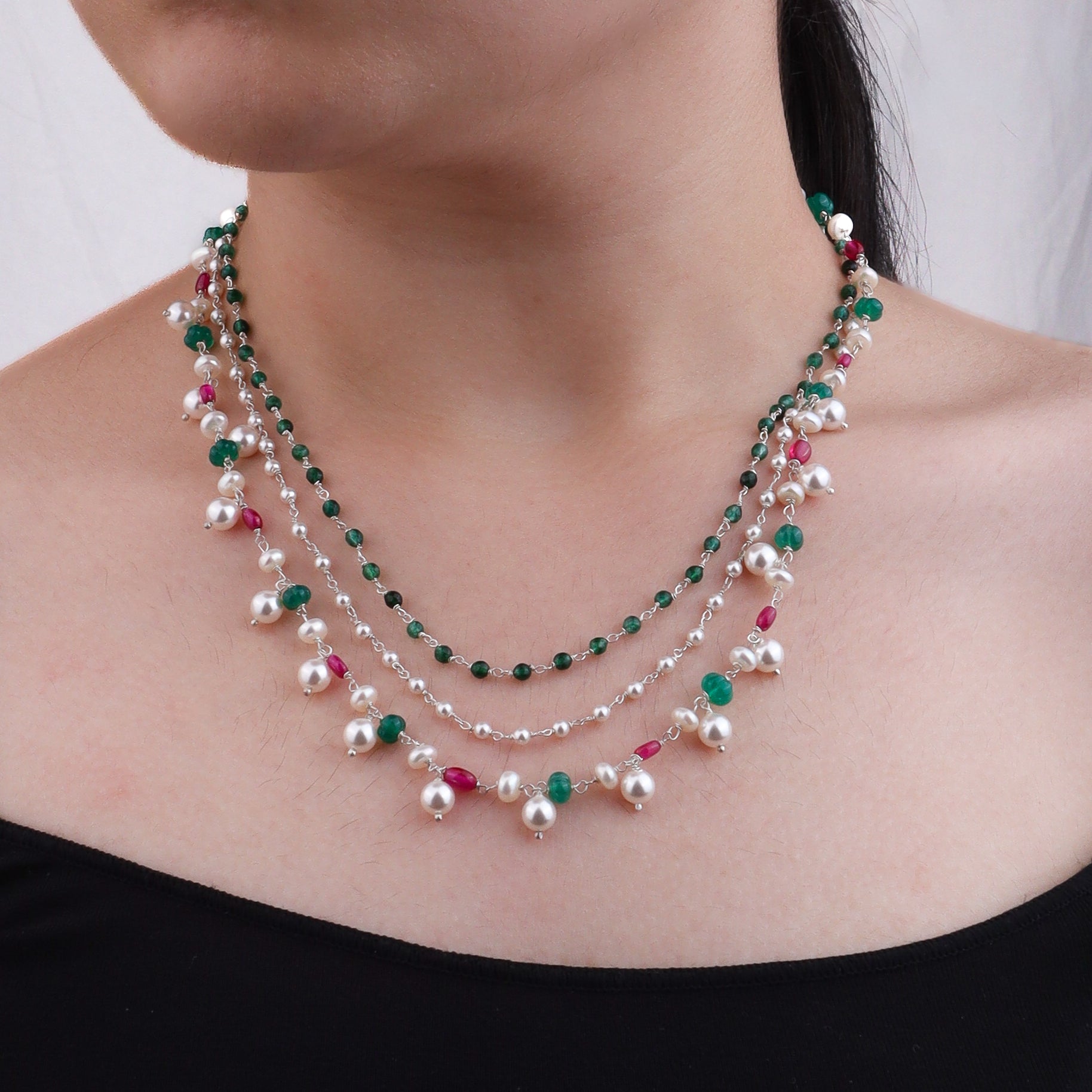 Multi Layered Ganthan Necklace