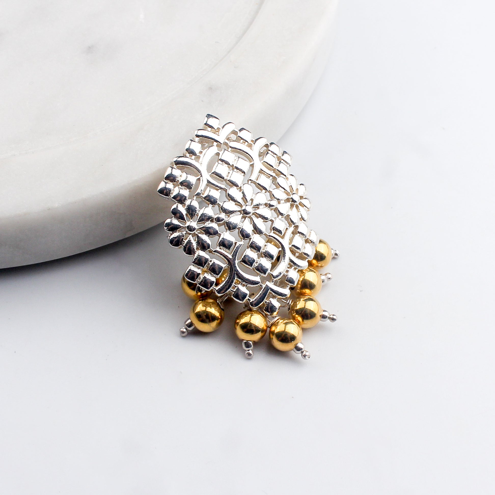 The Kusum Filigree Brooch (Made to Order)
