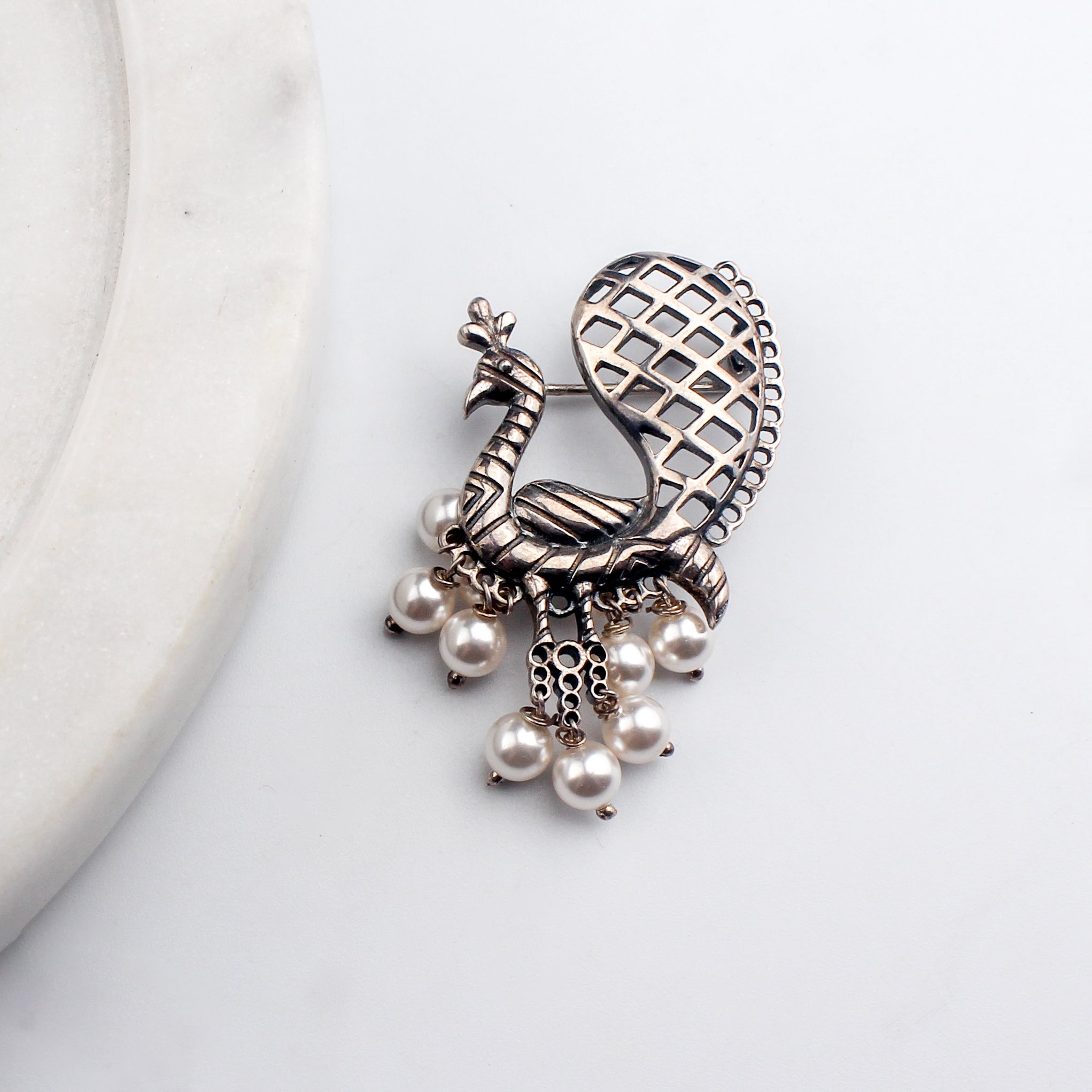 Peacock Brooch