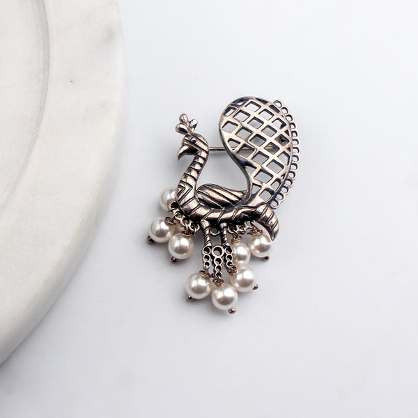 Peacock Brooch