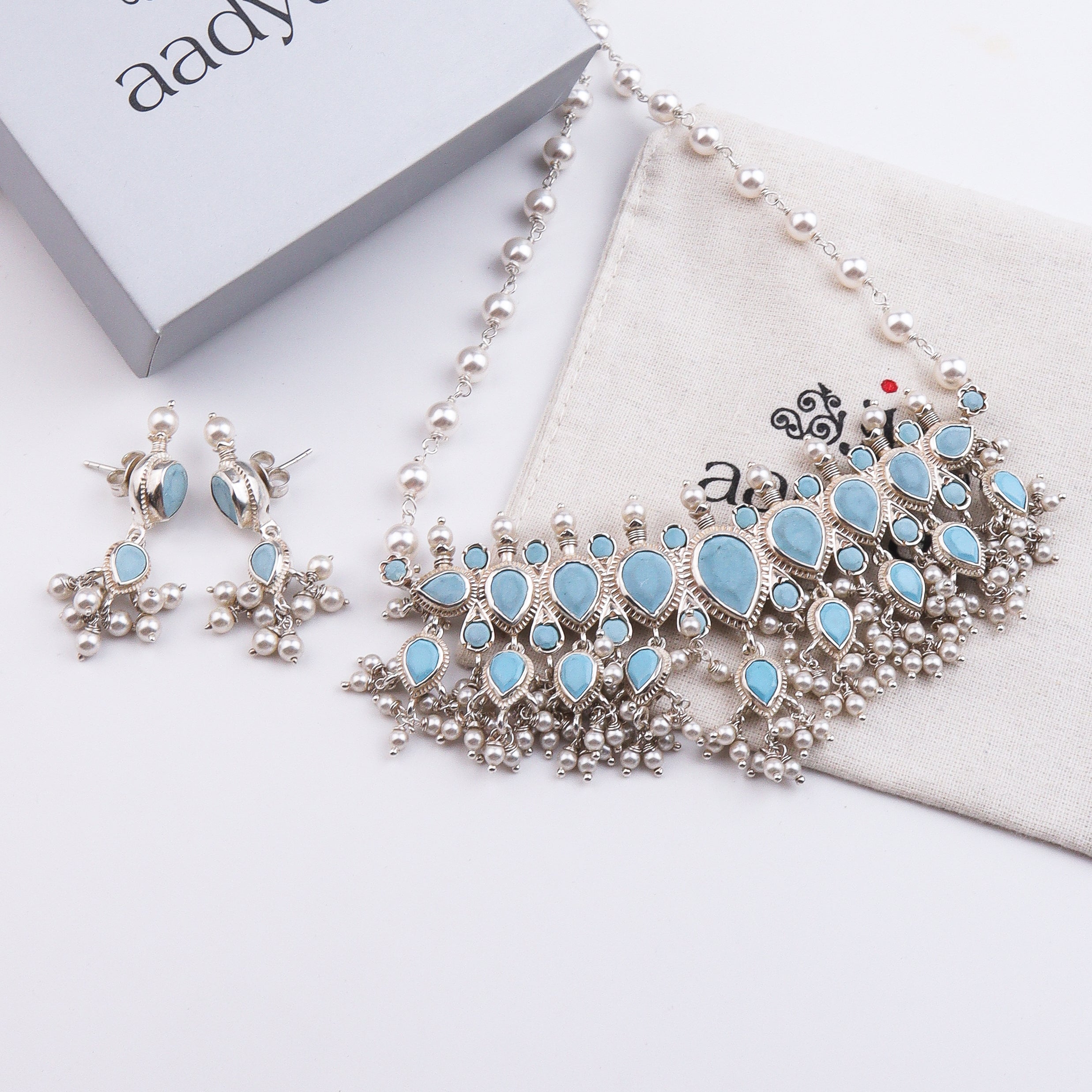 Turquoise Tanmani Set