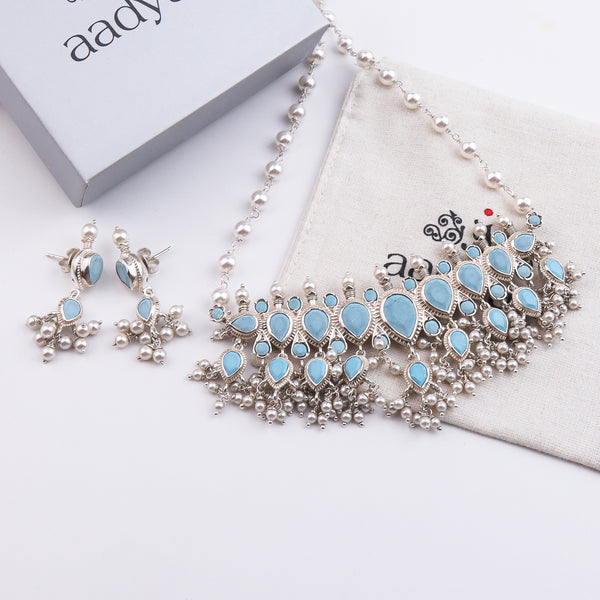 Turquoise Tanmani Set