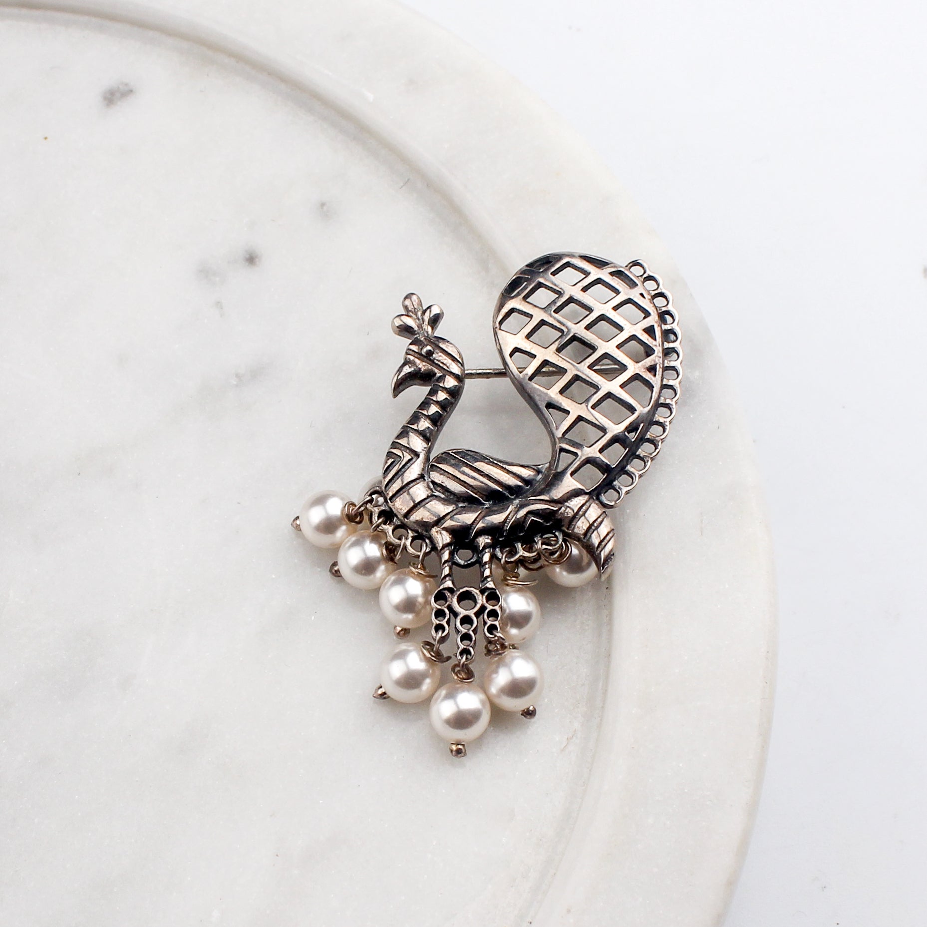 Peacock Brooch