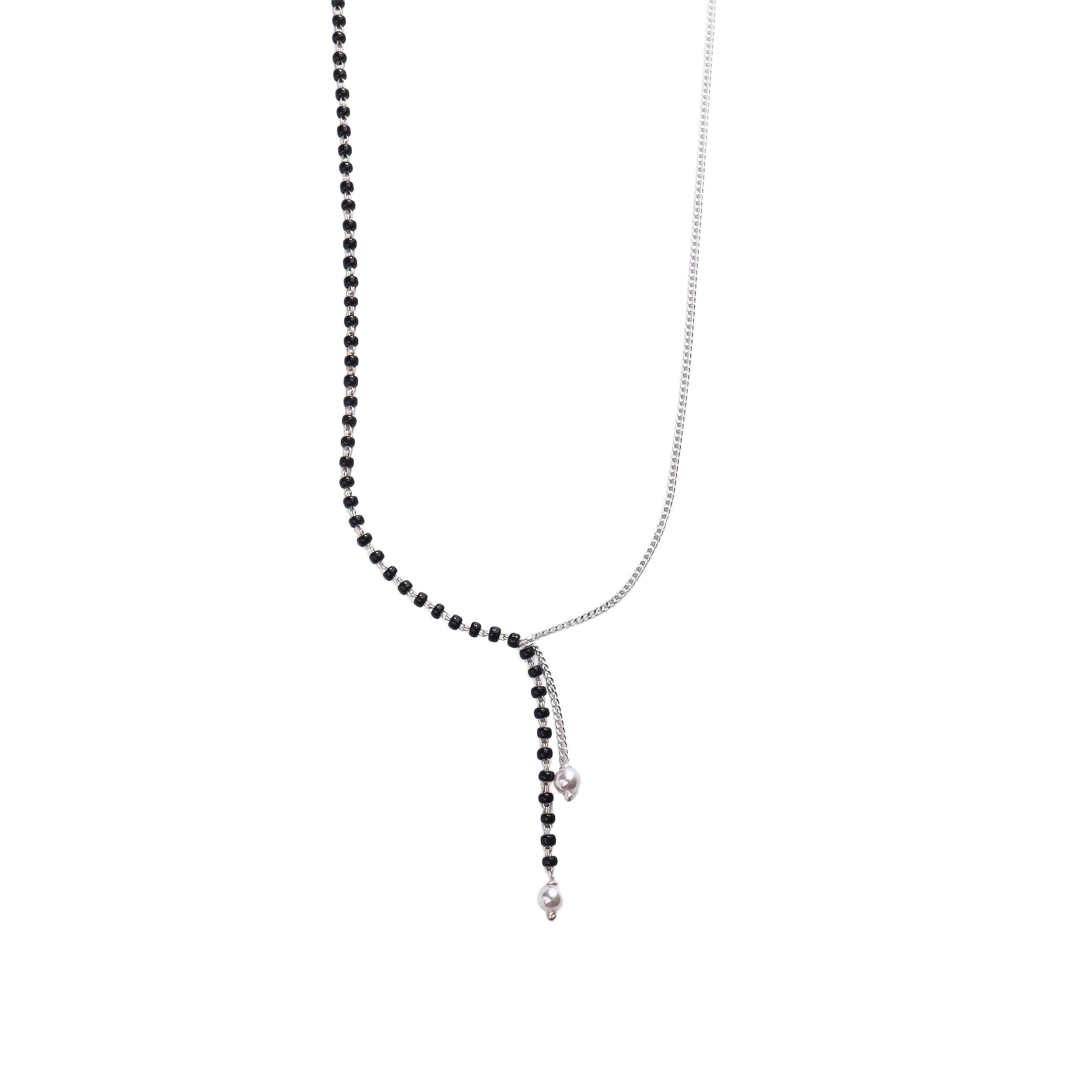 Silver Mangalsutra with Pearls