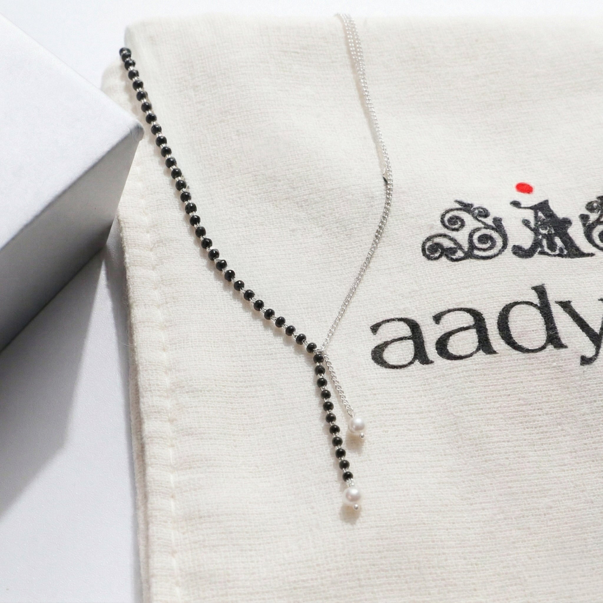 Handmade Silver Mangalsutra with Pearls