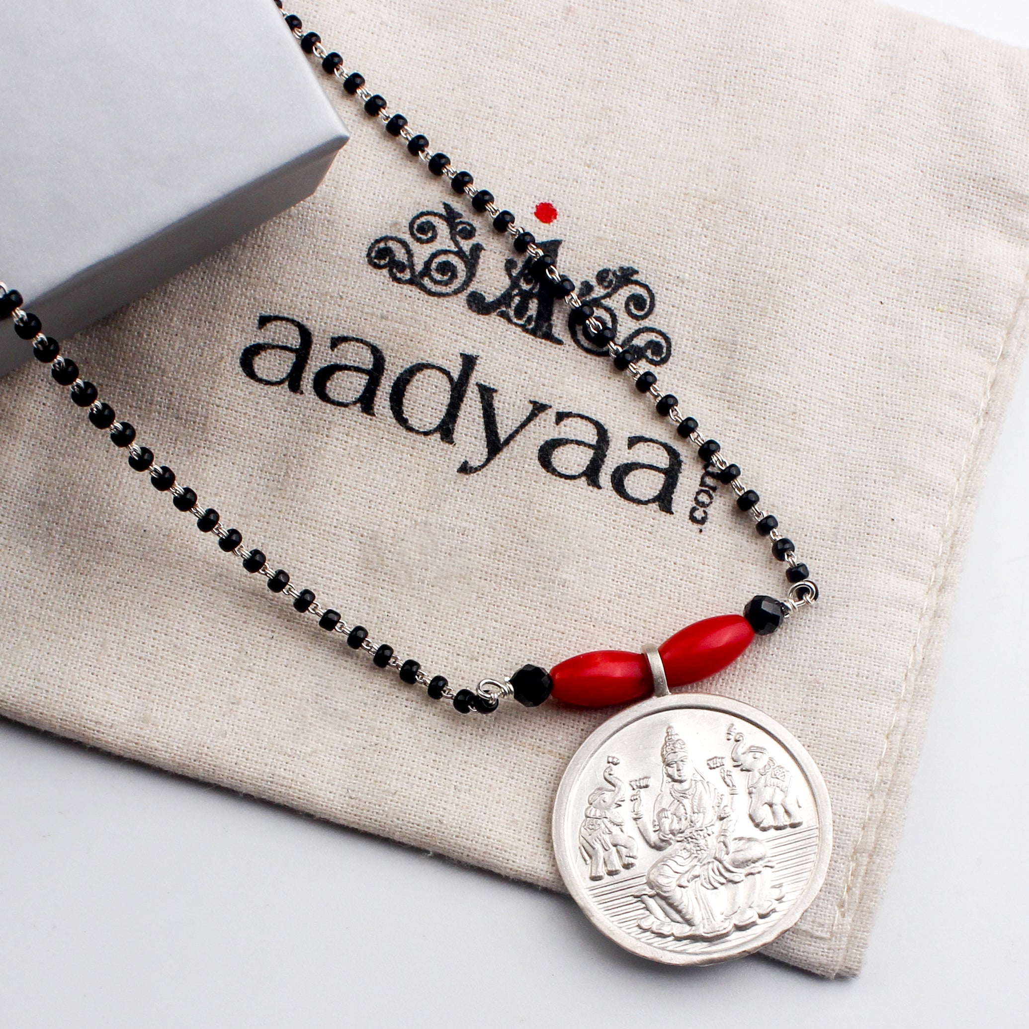 Classic Putali Coral Long Mangalsutra