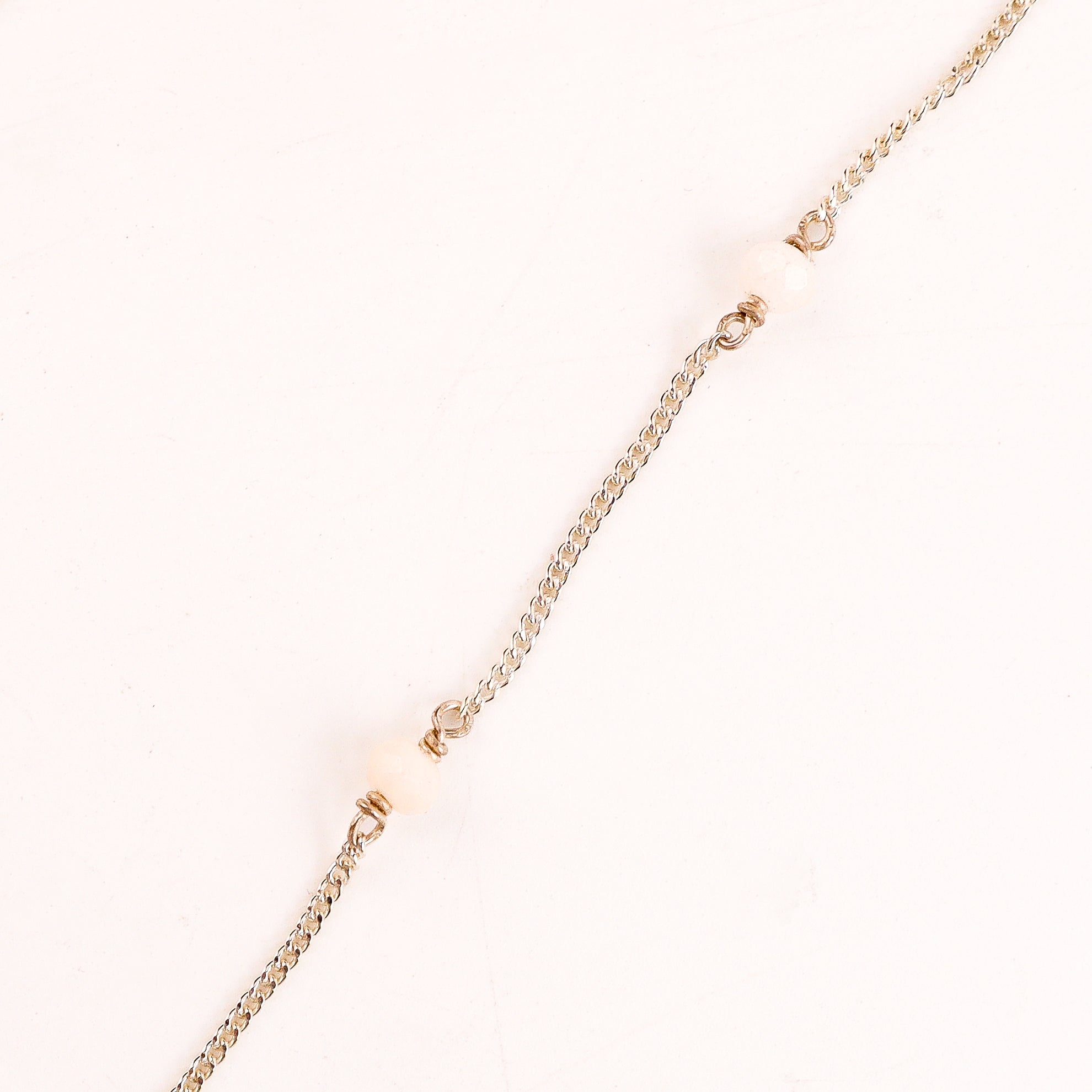 Moon Stone Silver Chain